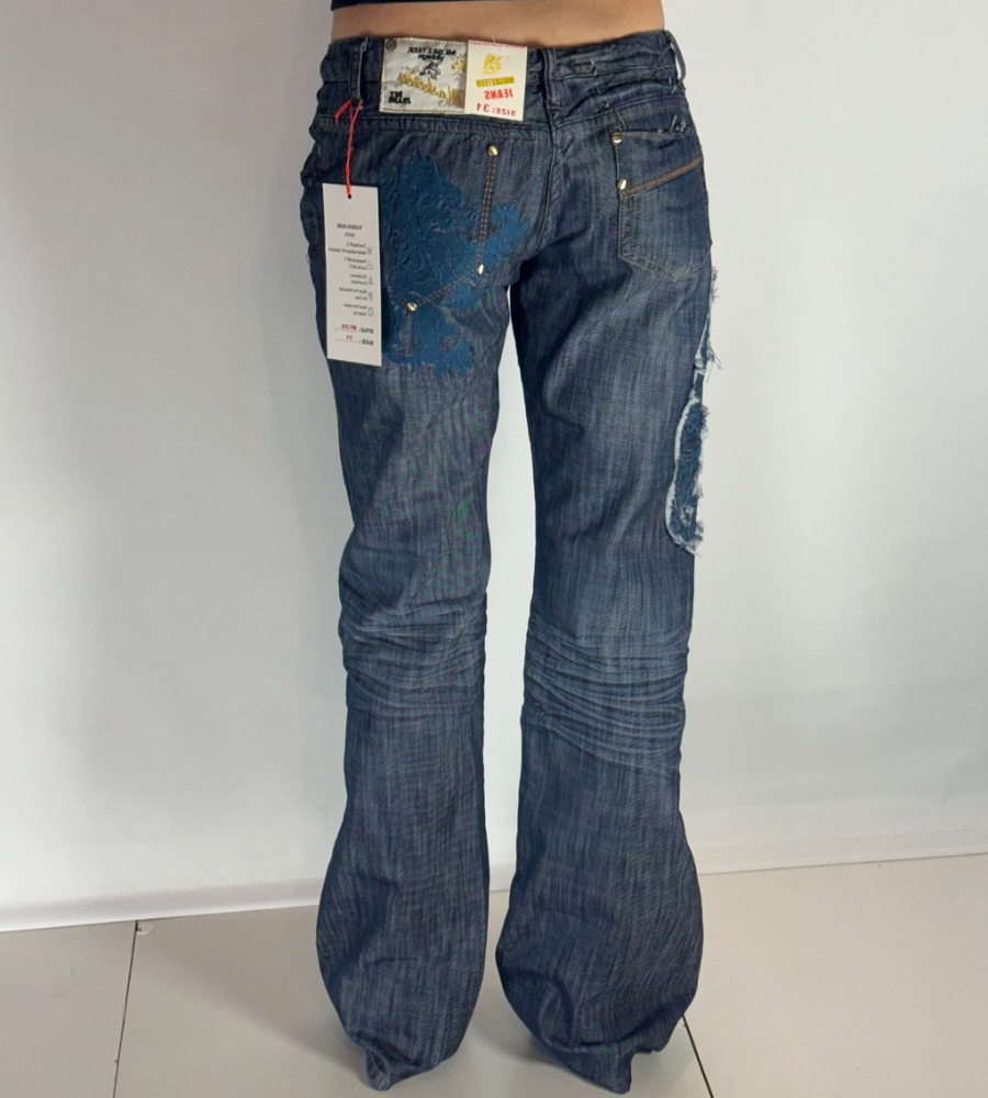 Lågmidjade jeans–stl: S