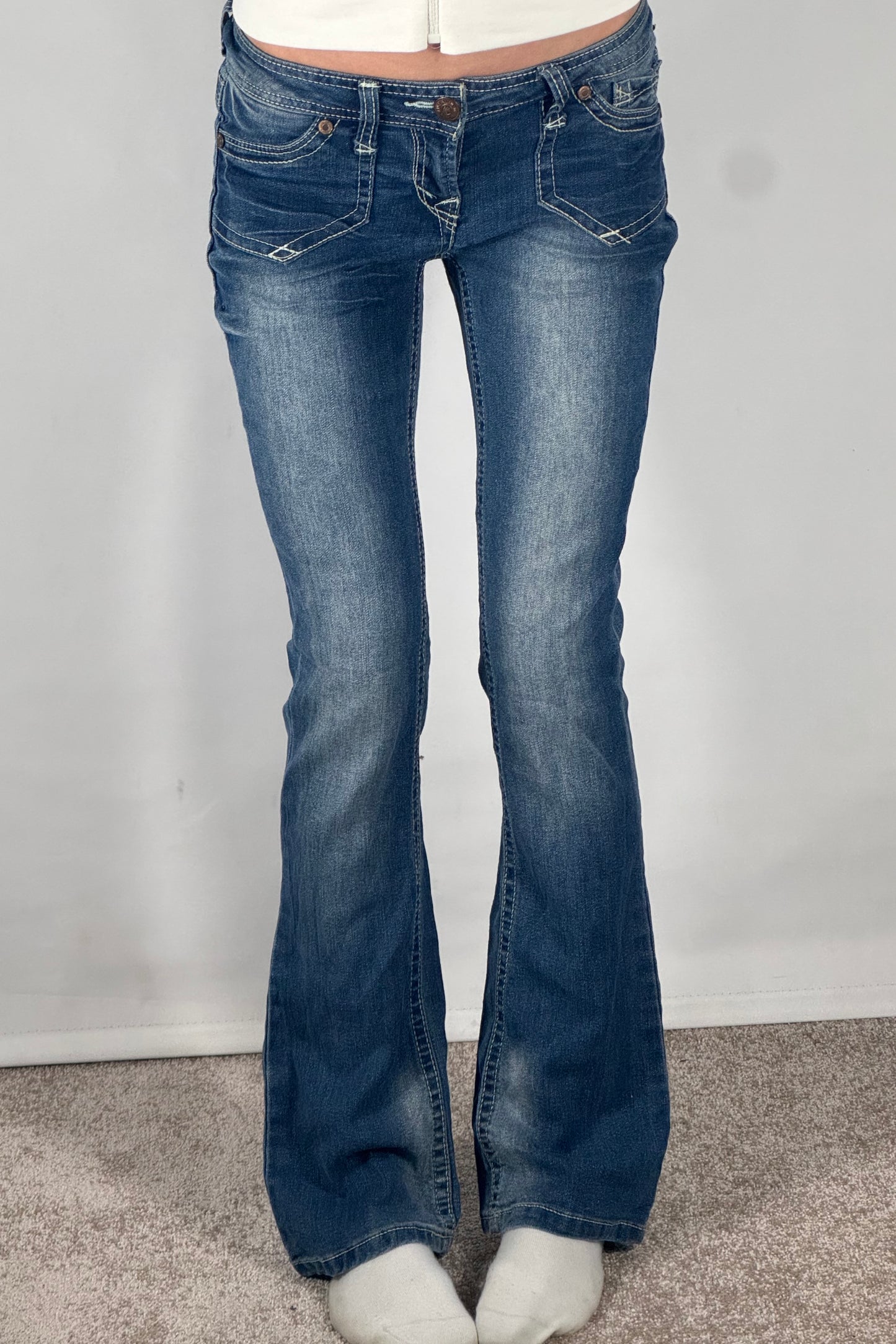 Lavlivede jeans str: XS