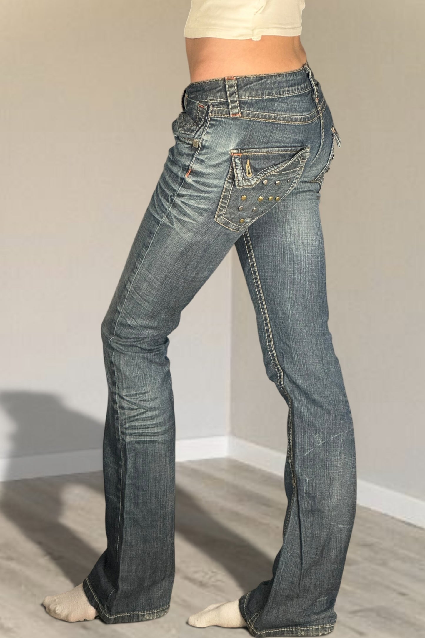 Lågmidjade jeans stl: XXS