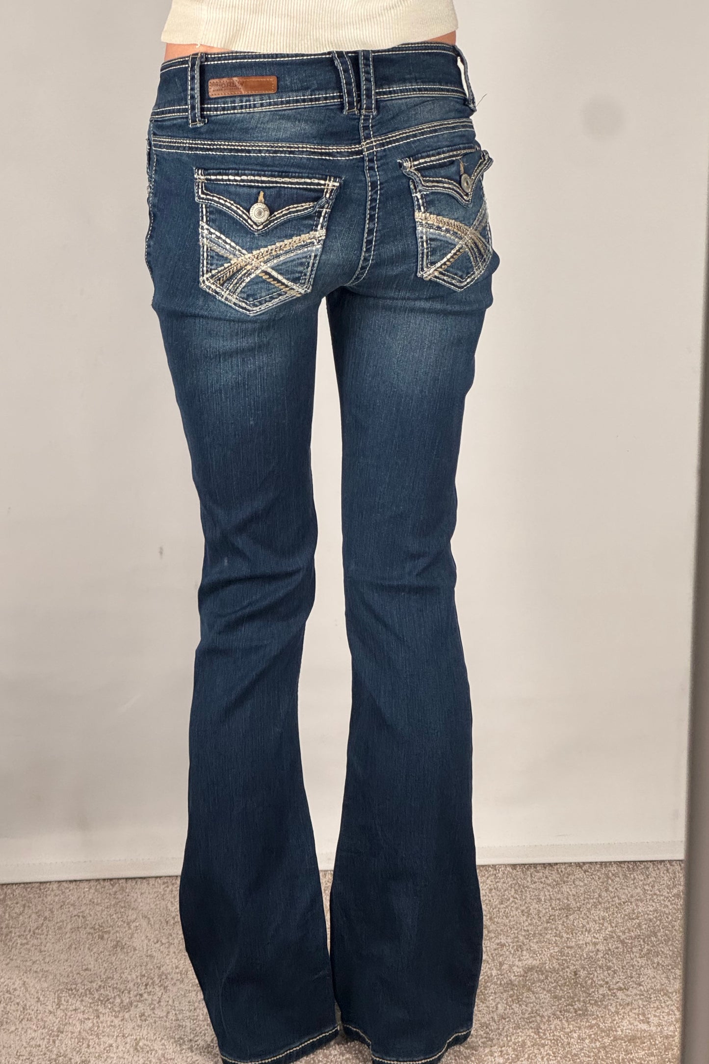 Lavmidede jeans str: XXS