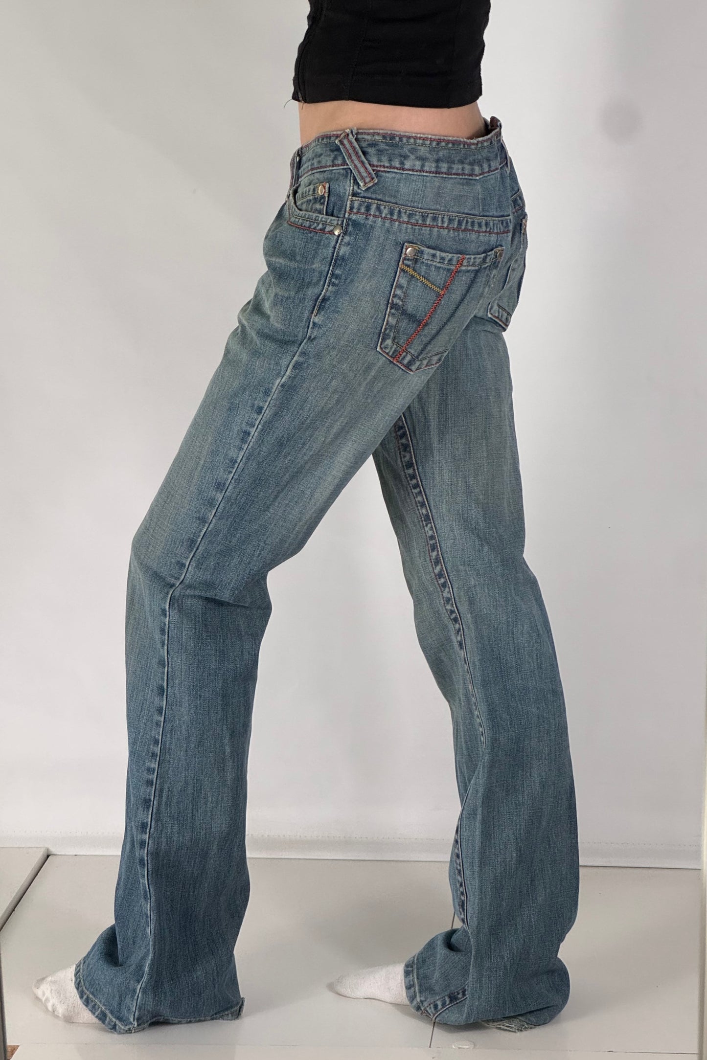 Lågmidjade jeans stl: S