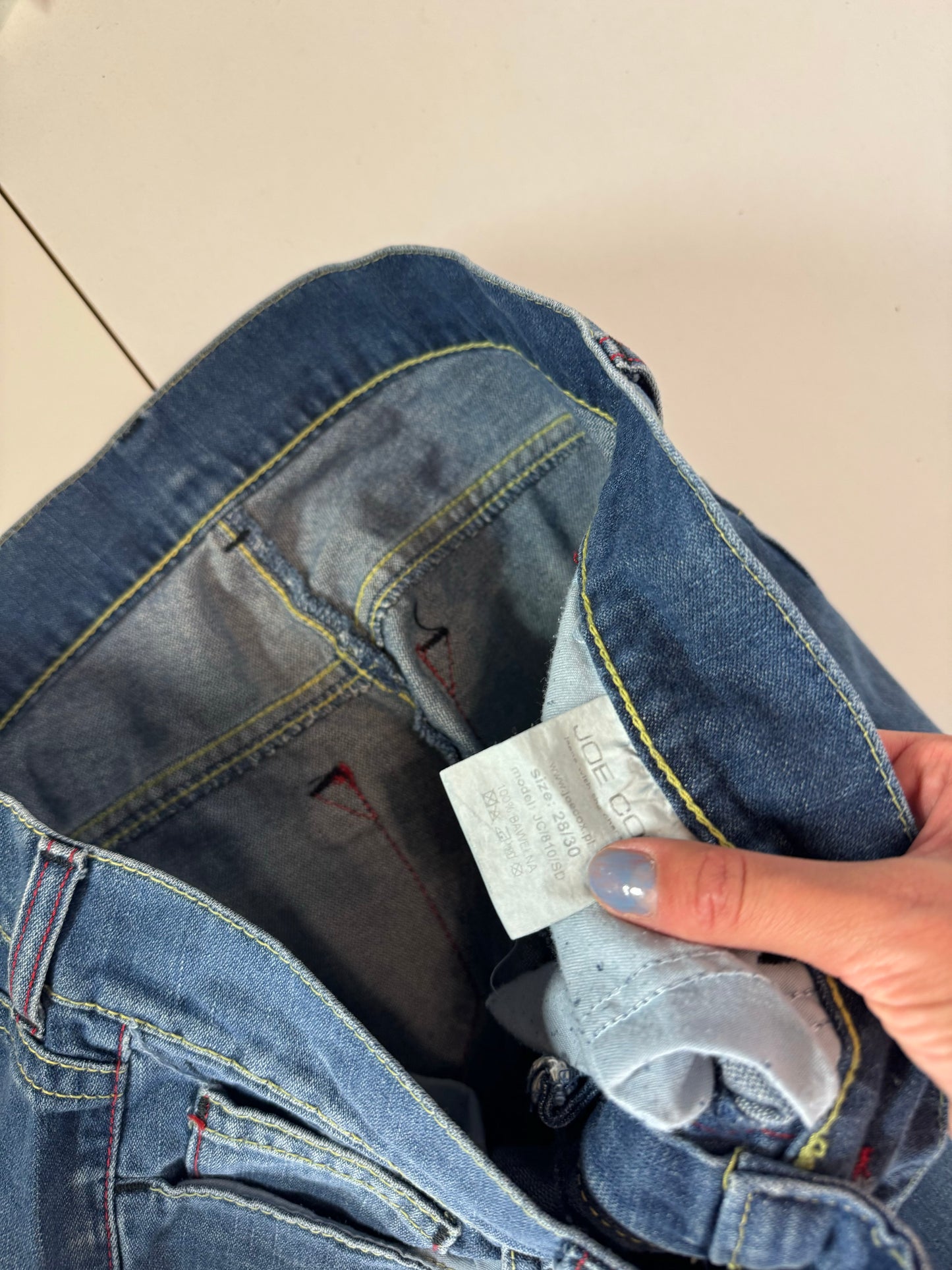 Lågmidjade jeans–stl: L