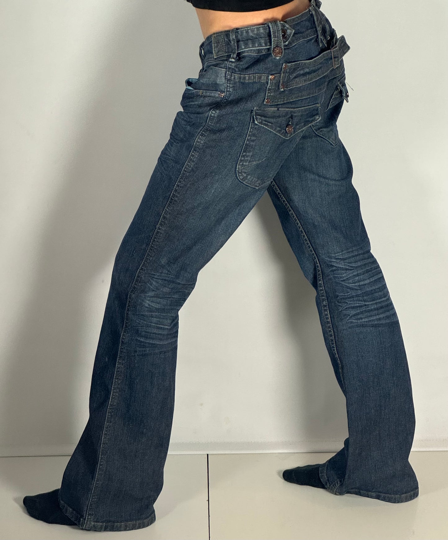 Lågmidjade jeans stl: M