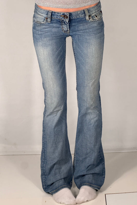 Lavtaljede jeans str: S