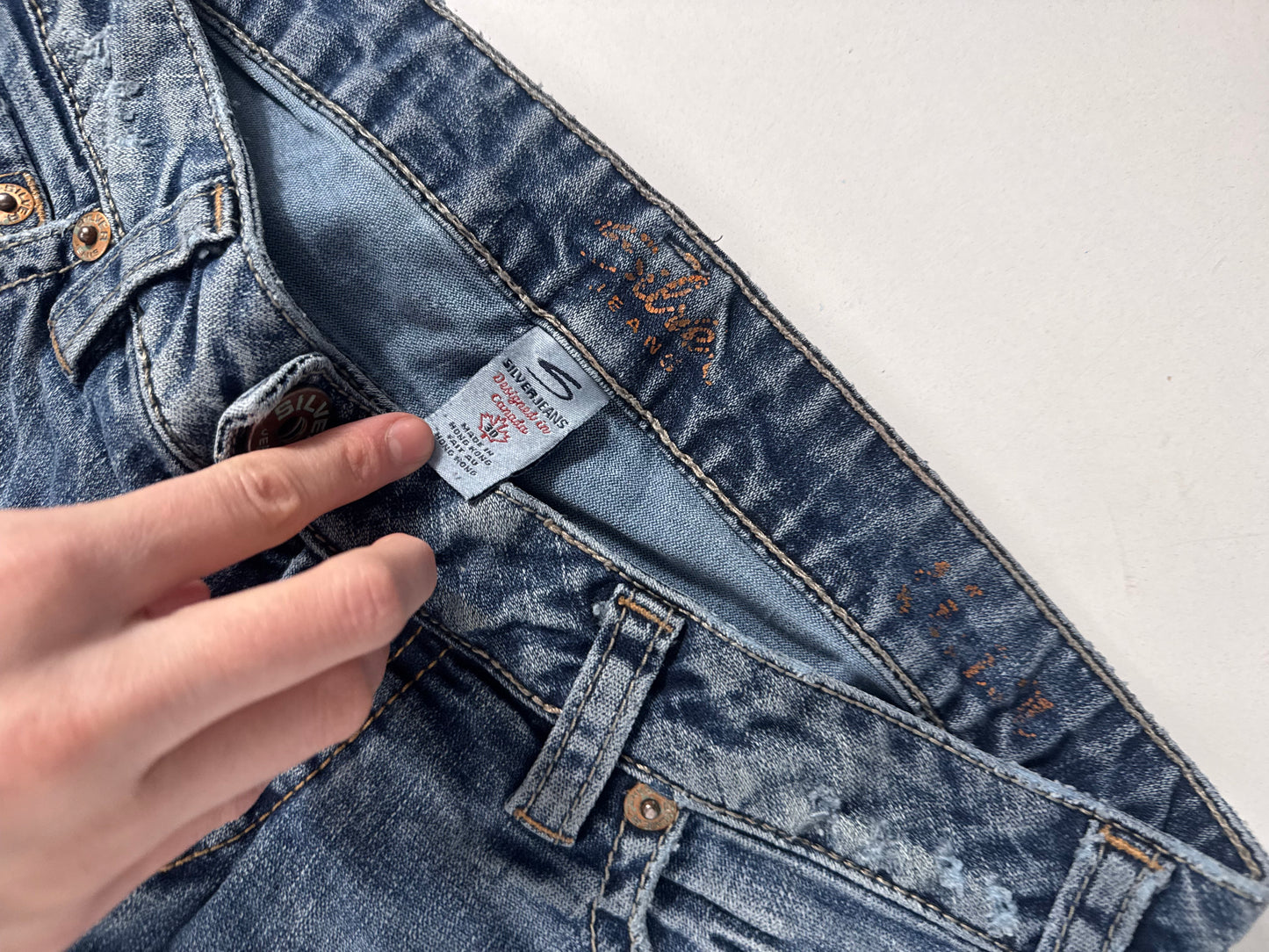 Lågmidjade jeans stl: S