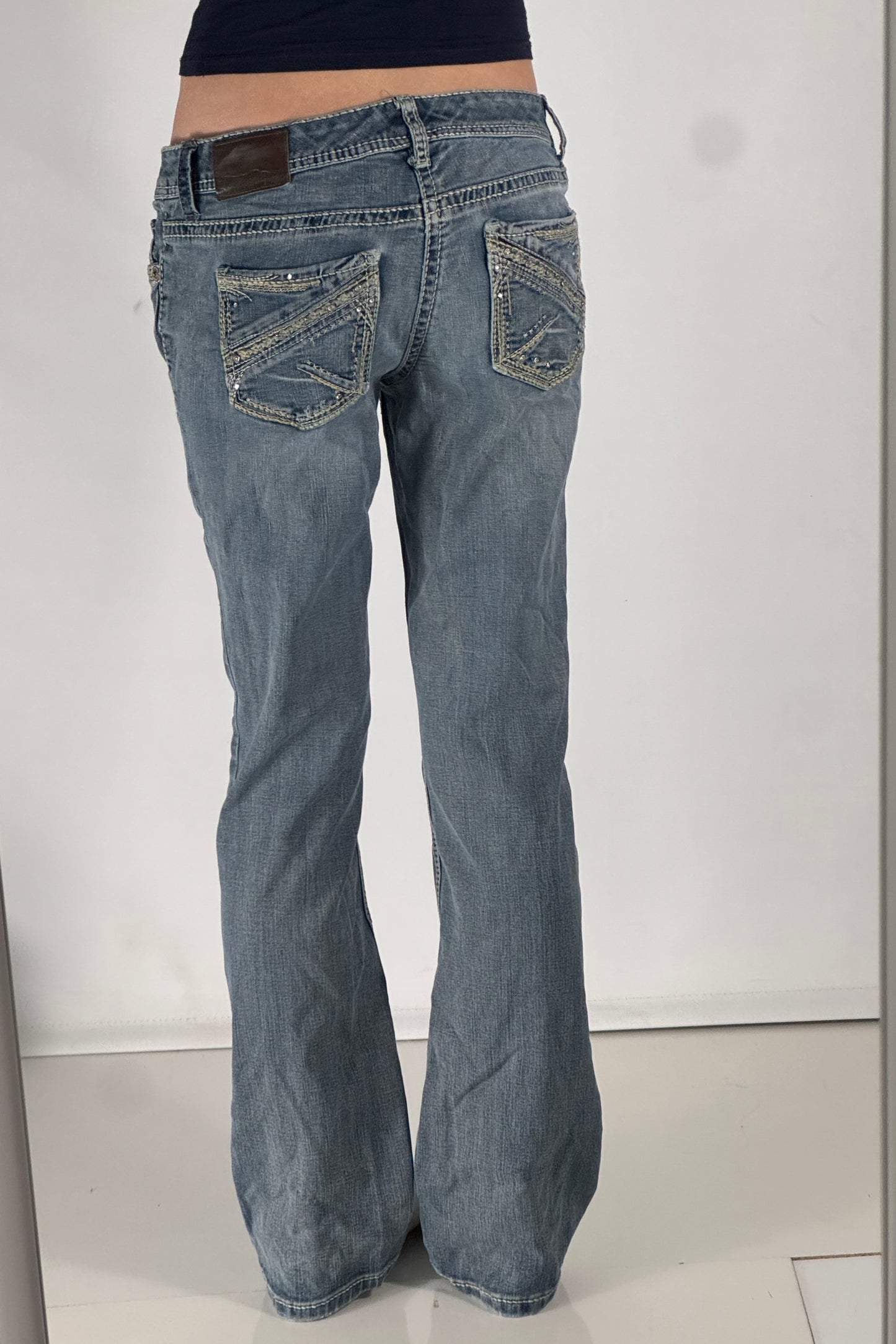 Lågmidjade jeans stl: S