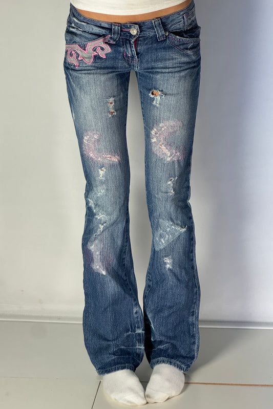 Lågmidjade jeans stl: XS