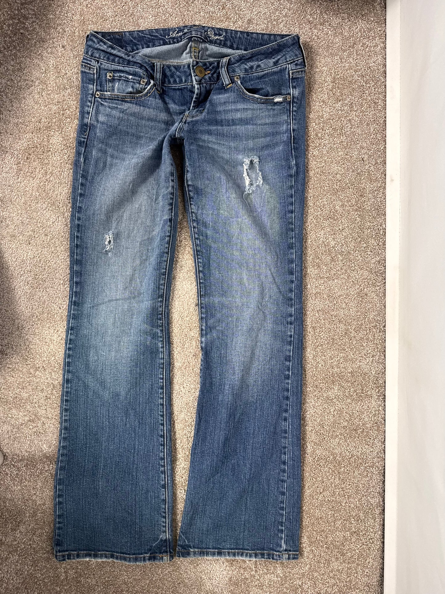 Lavtaljede jeans str: S