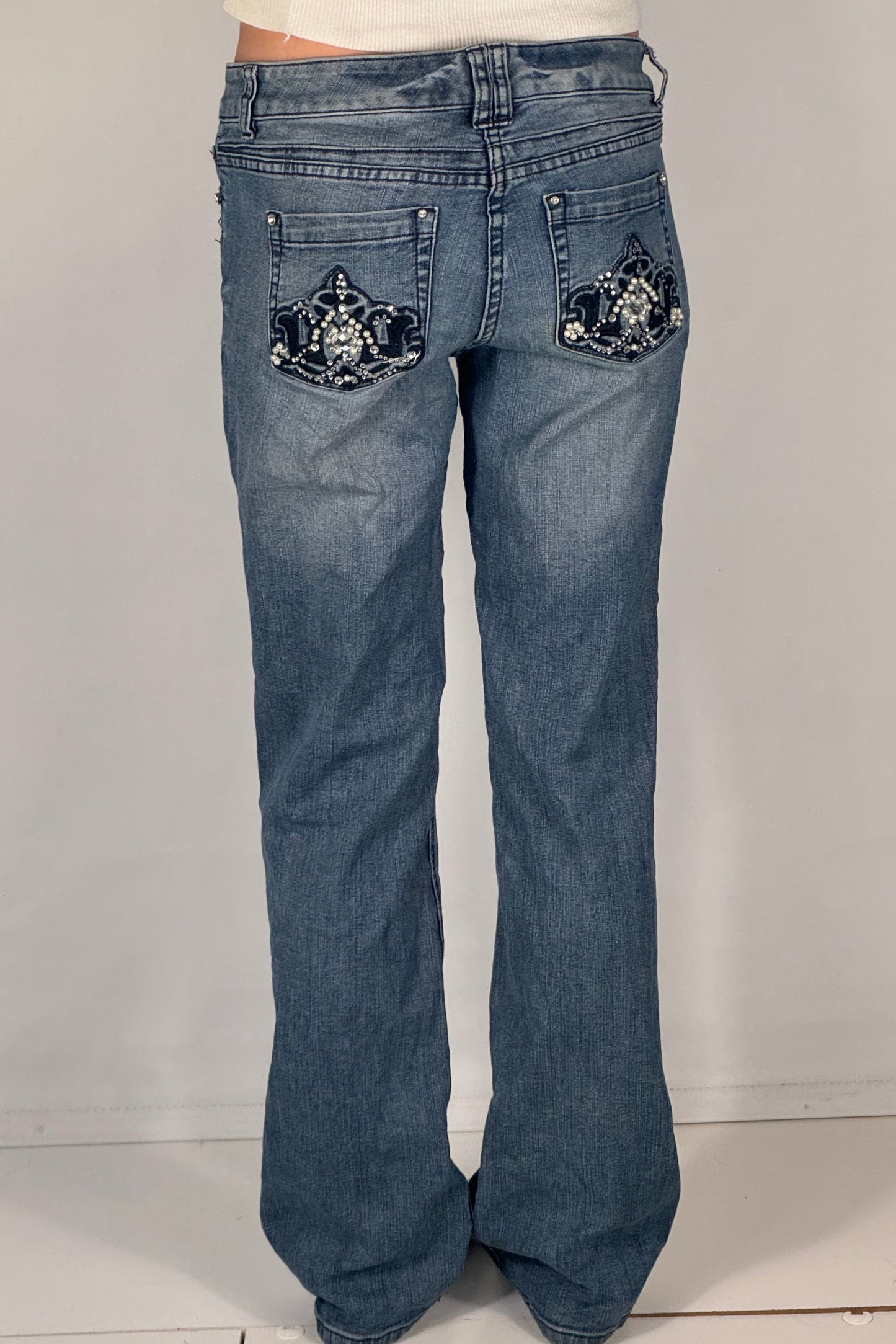 Lågmidjade jeans stl: S