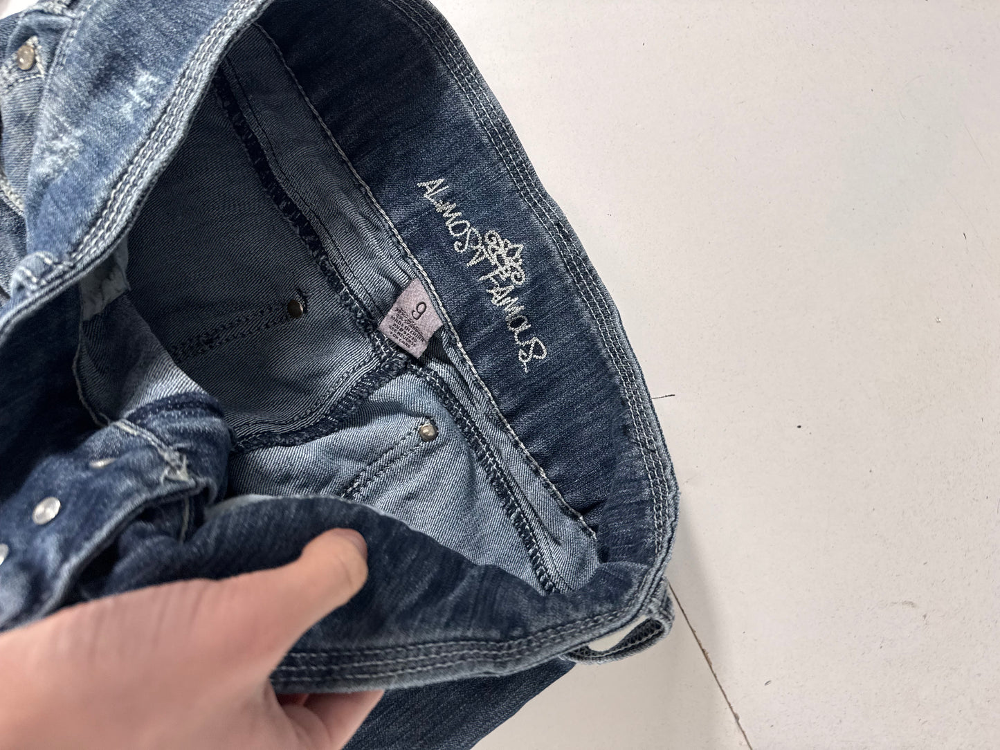 Lavtaljede jeans str: S