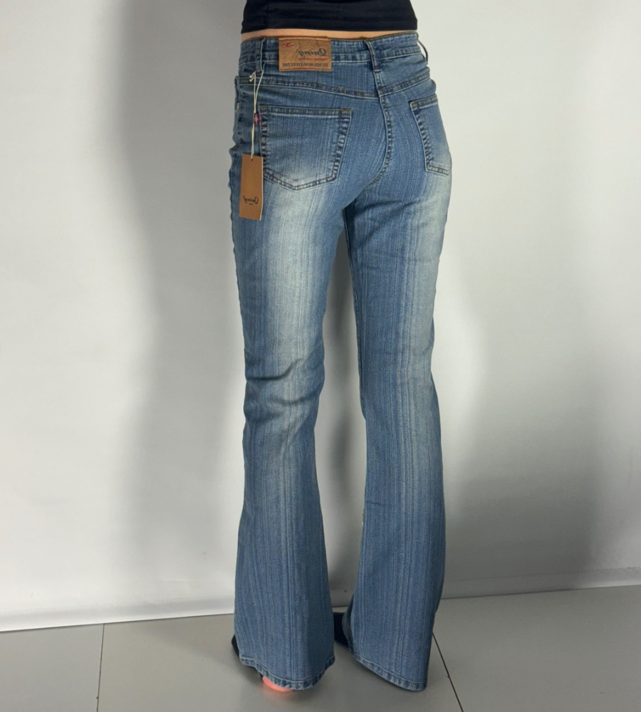 Utsvängda jeans–stl: XS