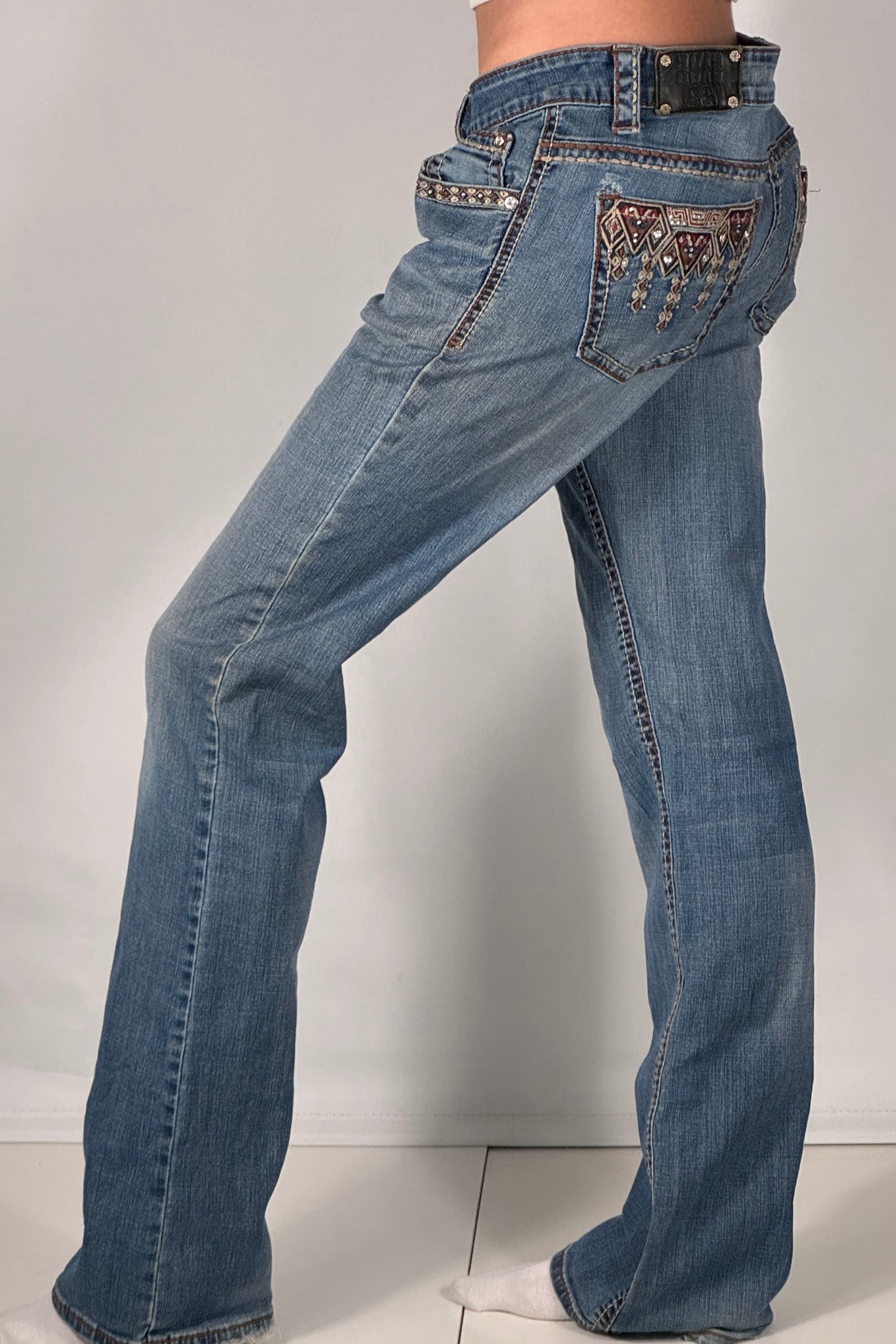 Lavlivede jeans str: S/M