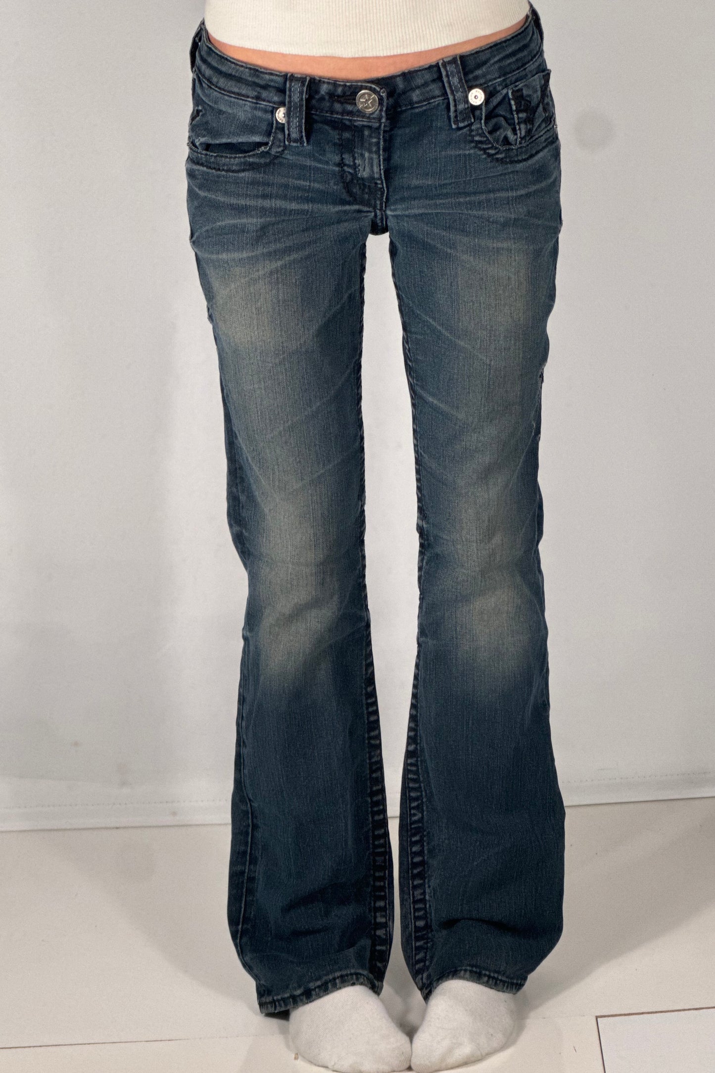 Lavtaljede jeans str: S