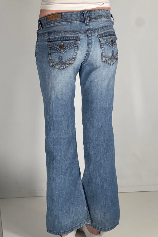 Lavmidede jeans str: XXS