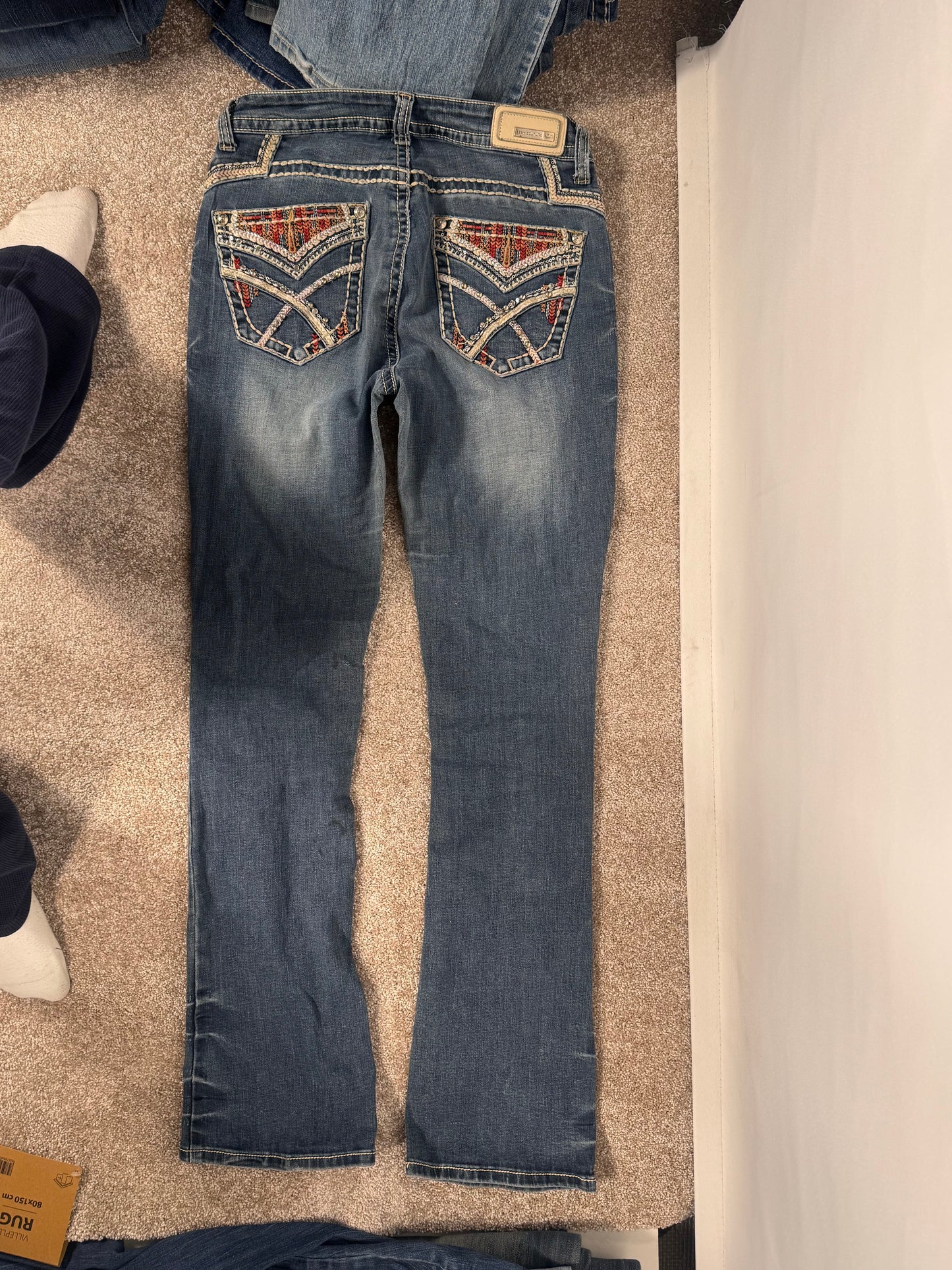 Utsvingte jeans str: XS