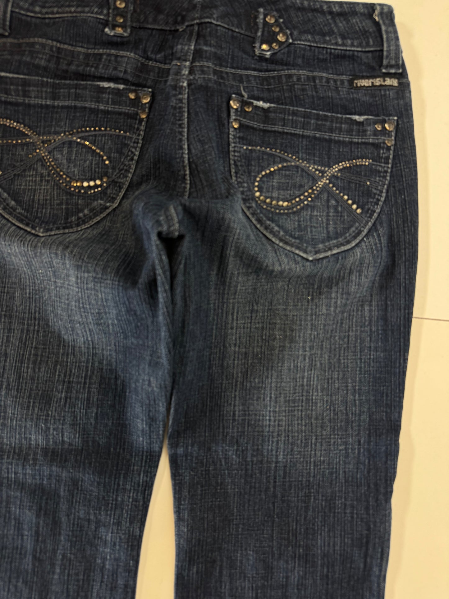 Lågmidjade jeans–stl: M