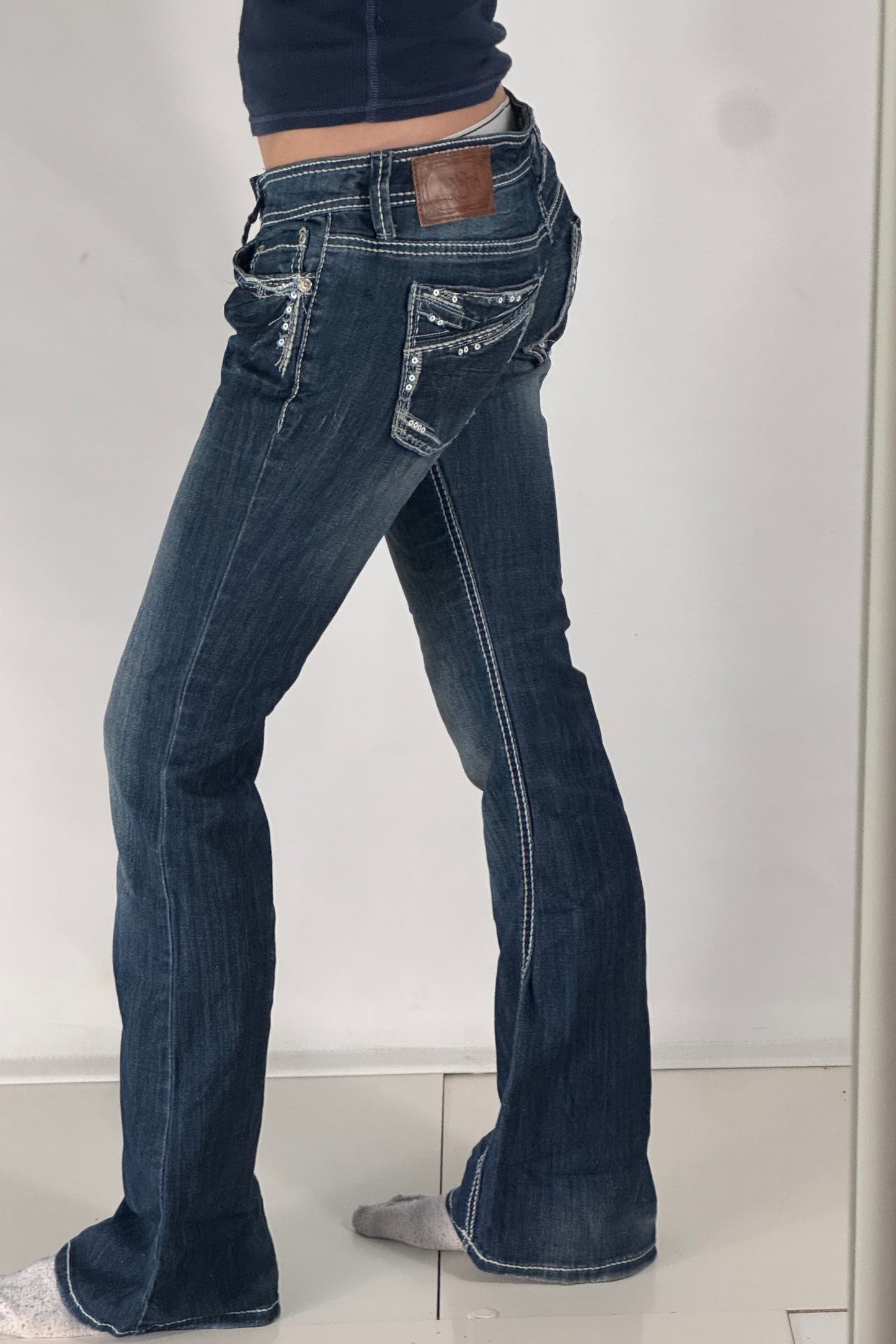 Lågmidjade jeans stl: S