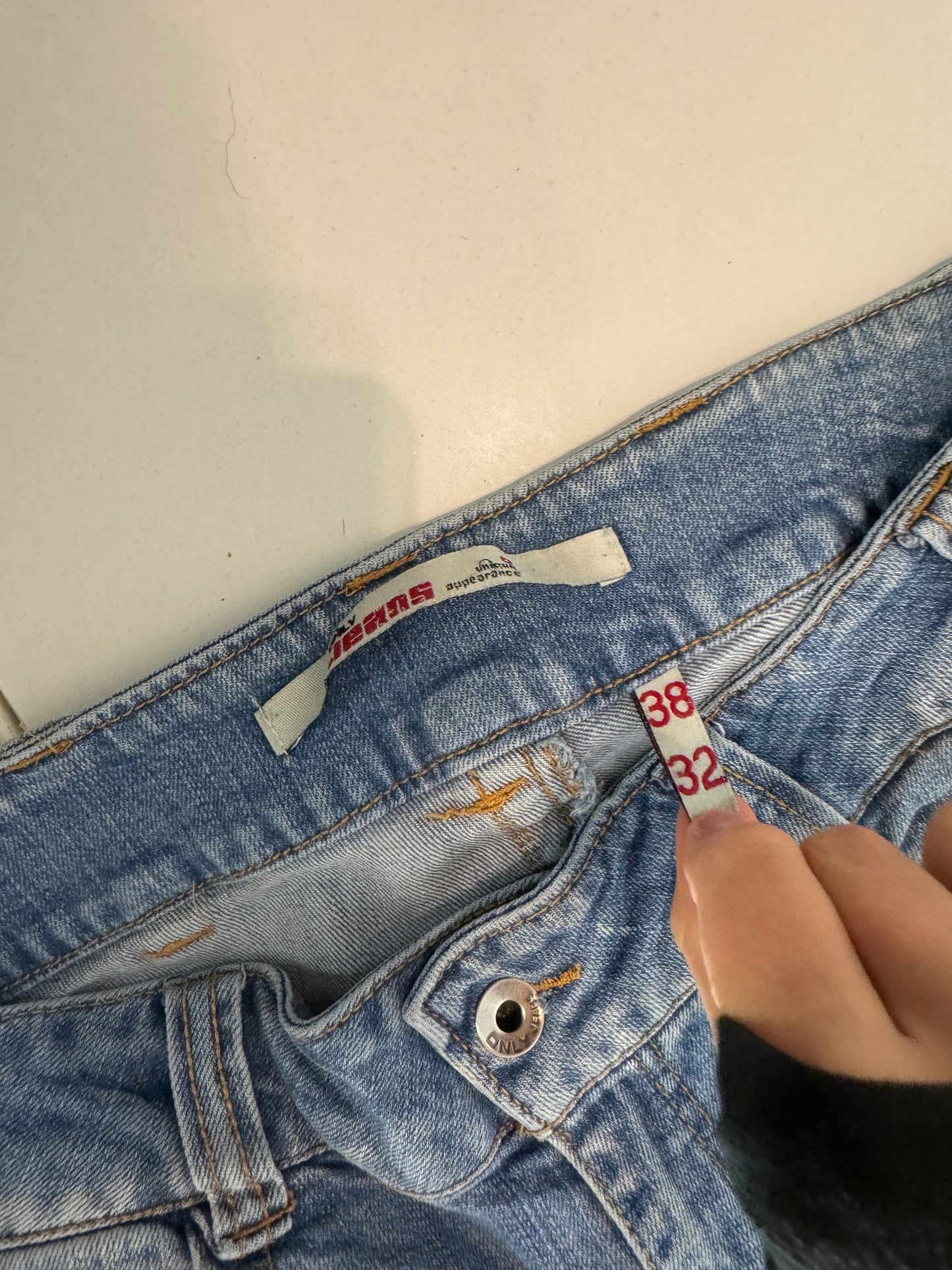 Lågmidjade jeans stl: S