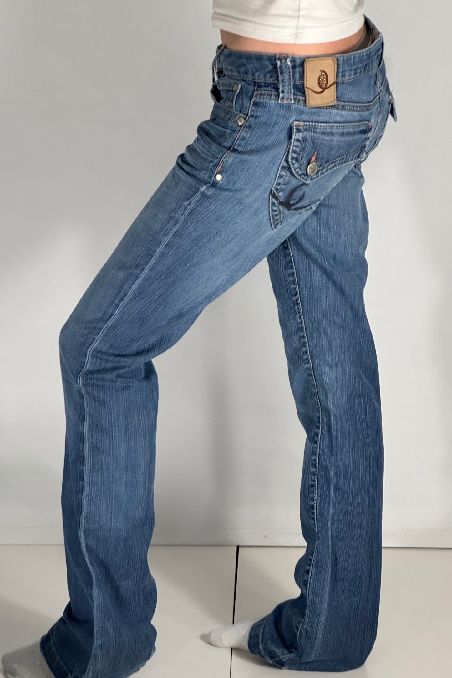 Lågmidjade jeans stl: S