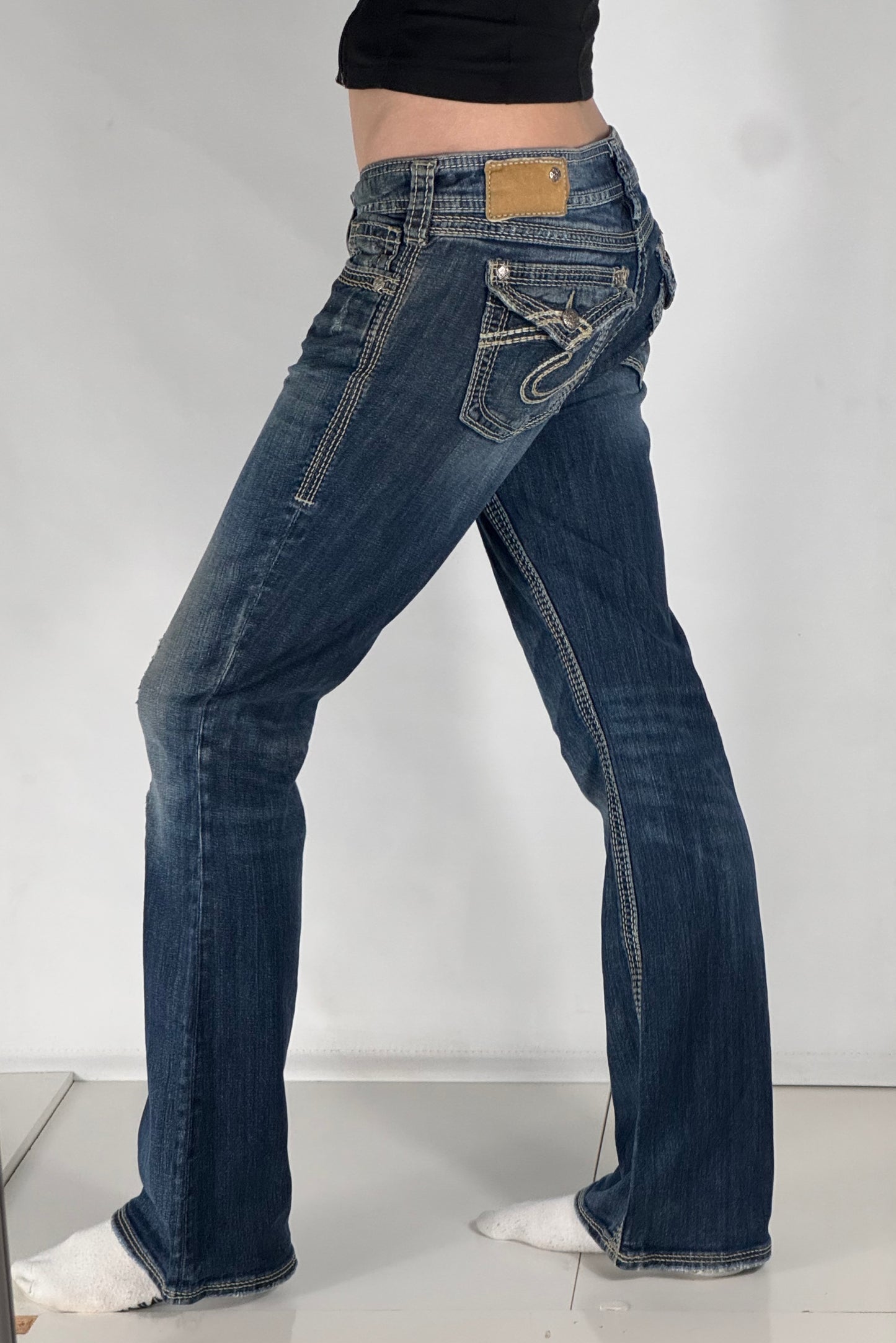 Lågmidjade jeans stl: S