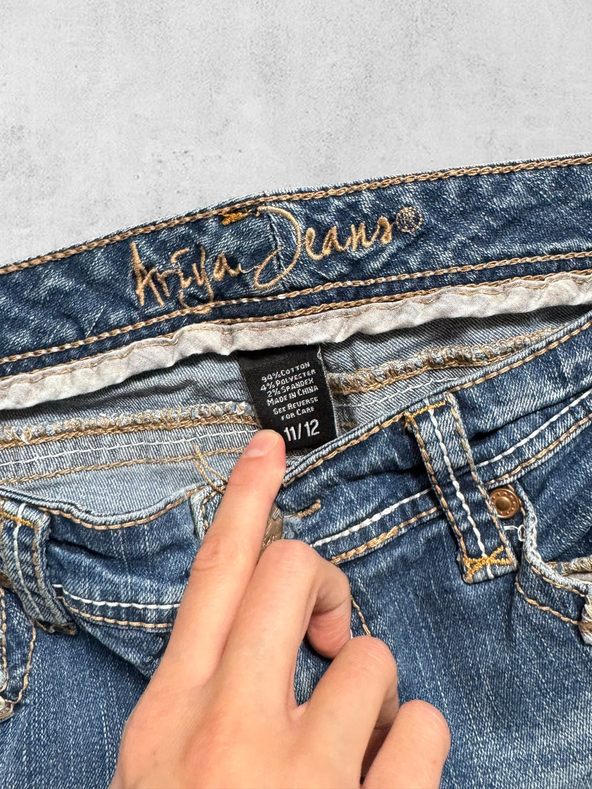 Lågmidjade jeans stl: S/M