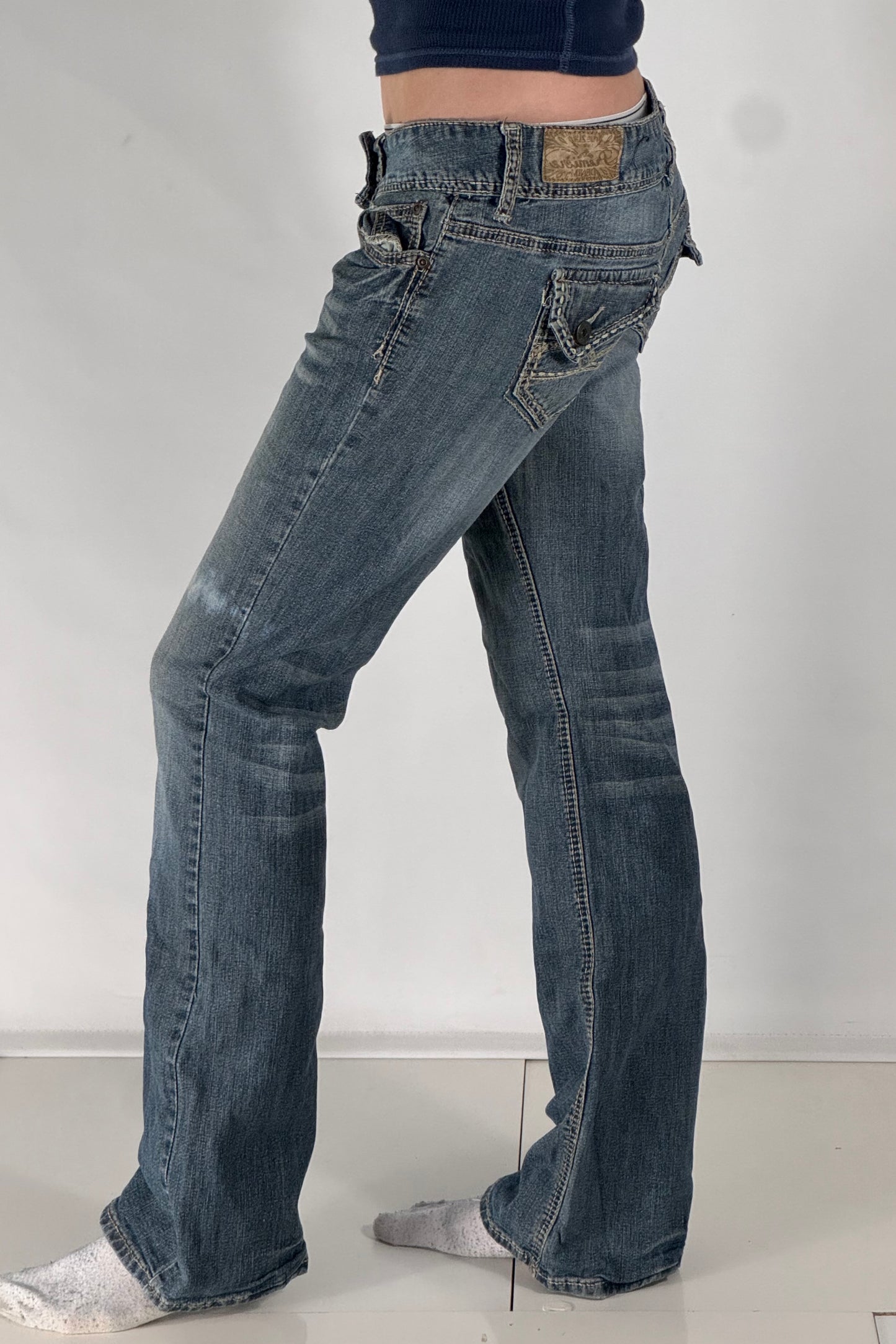 Lågmidjade jeans stl: S