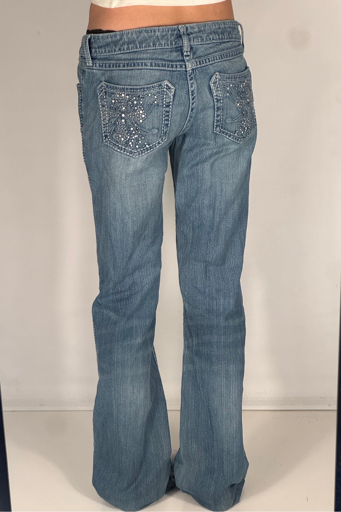 Lågmidjade jeans stl: S