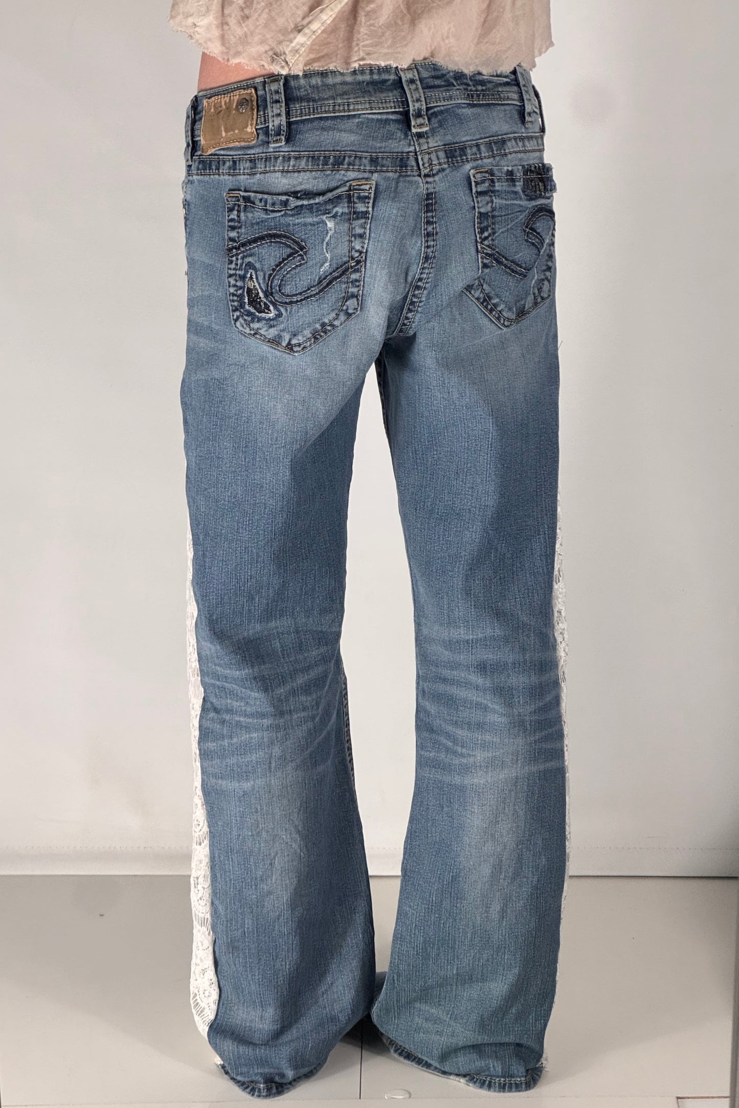 Lavlivede jeans str: S/M