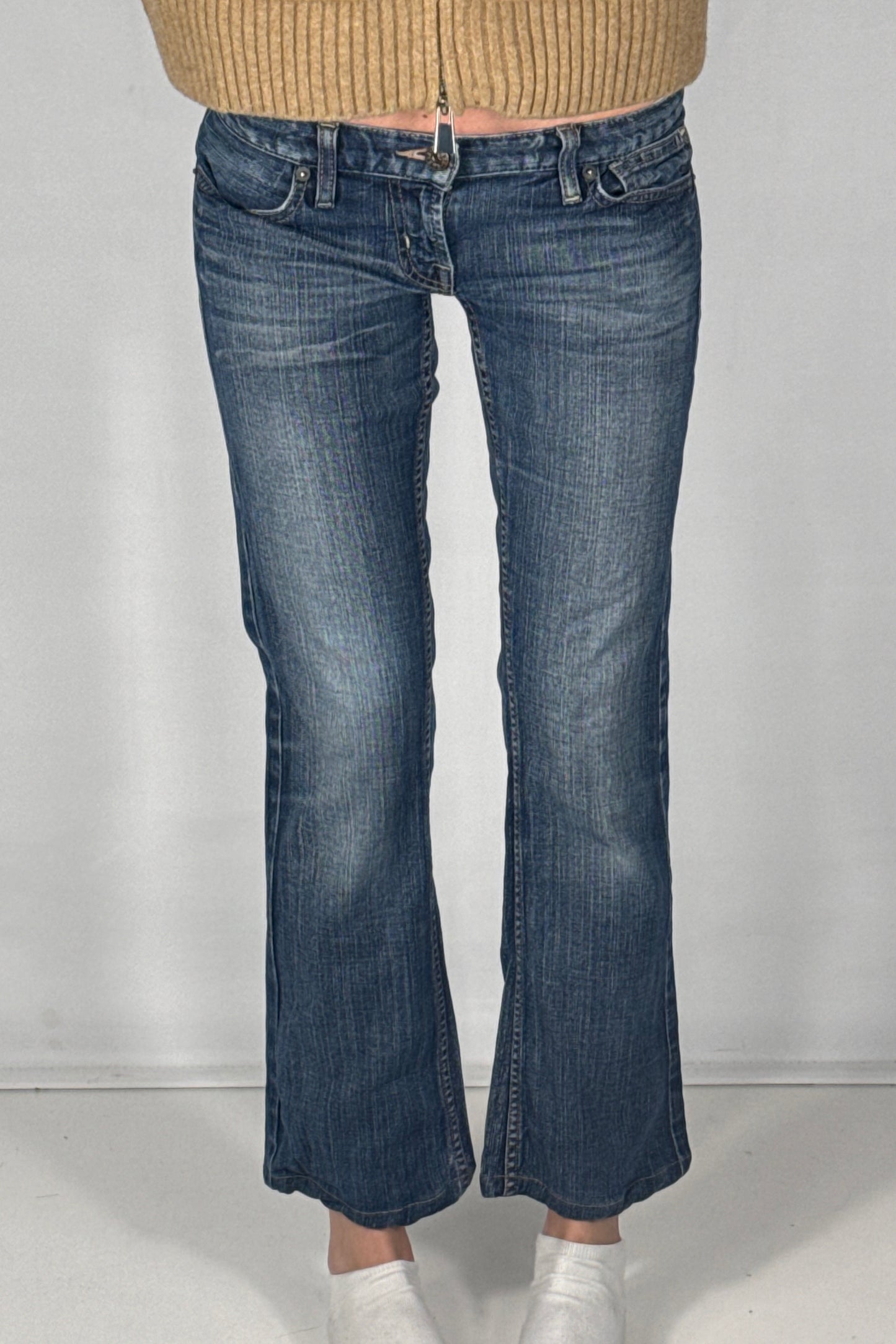 Lavmidede jeans str: XXS