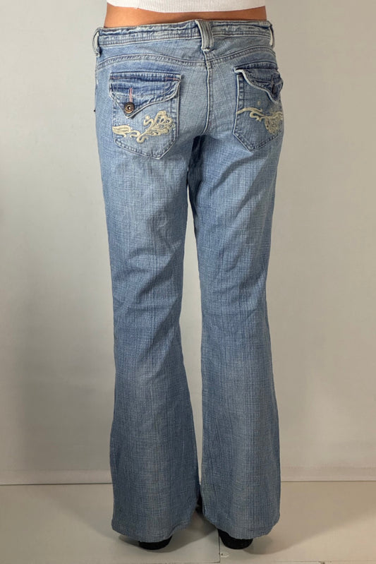 Lågmidjade jeans stl: S