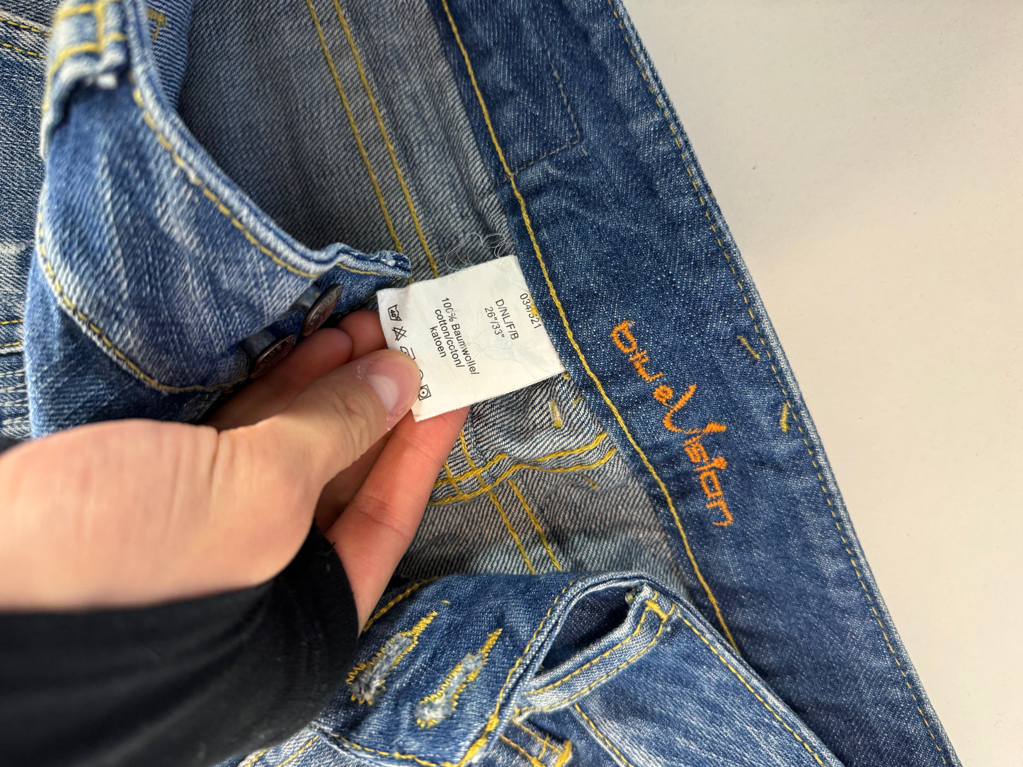 Lågmidjade jeans-stl: S