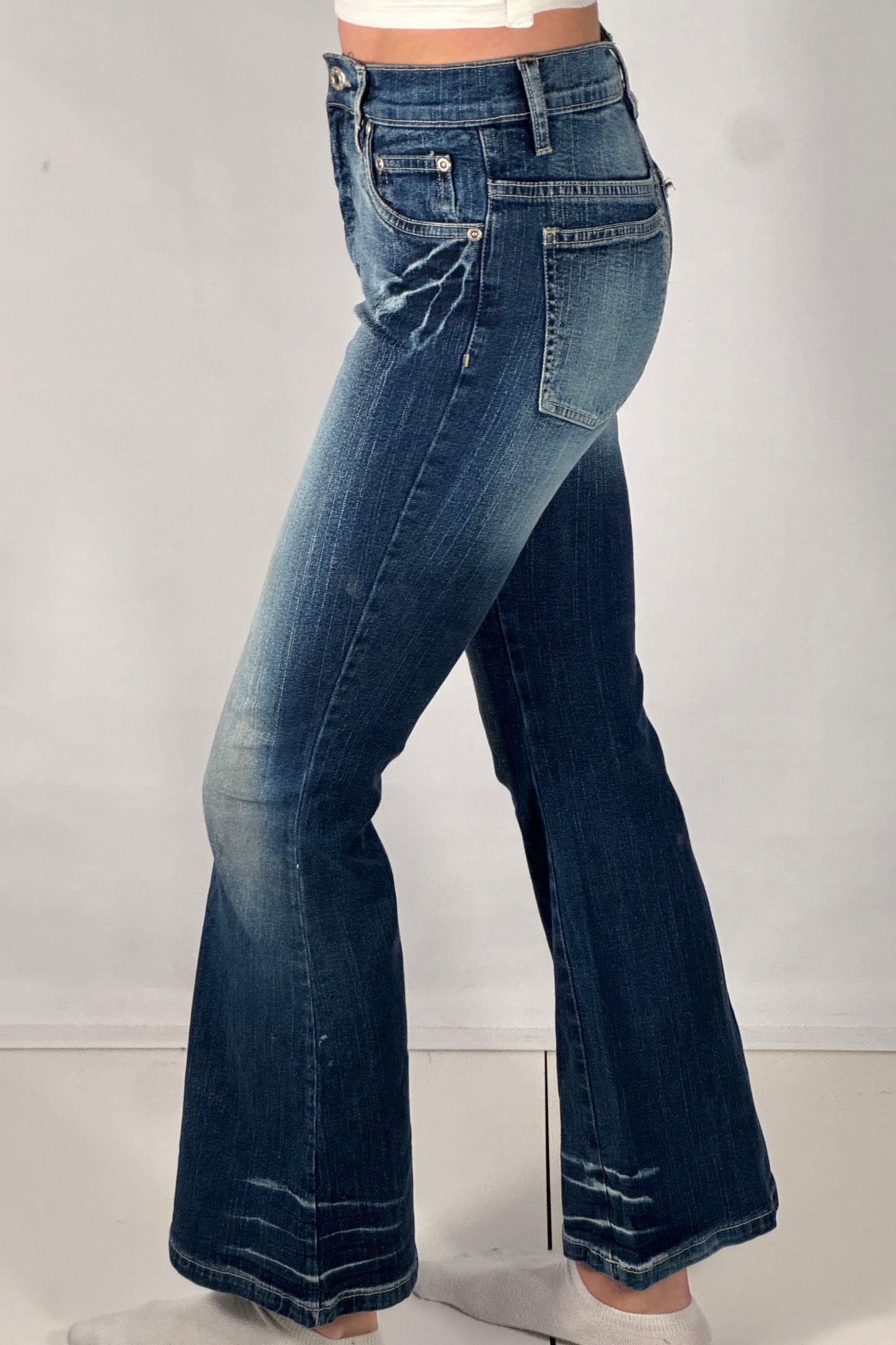Utsvingte jeans str: XXS