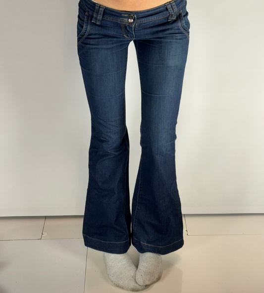 Lågmidjade jeans–stl: XS