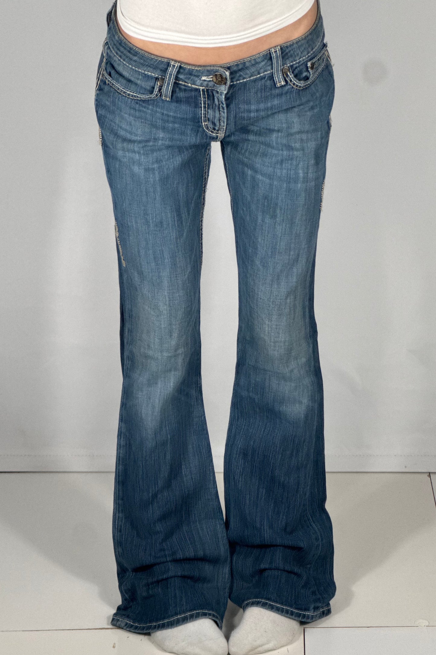 Lågmidjade jeans stl: S/M