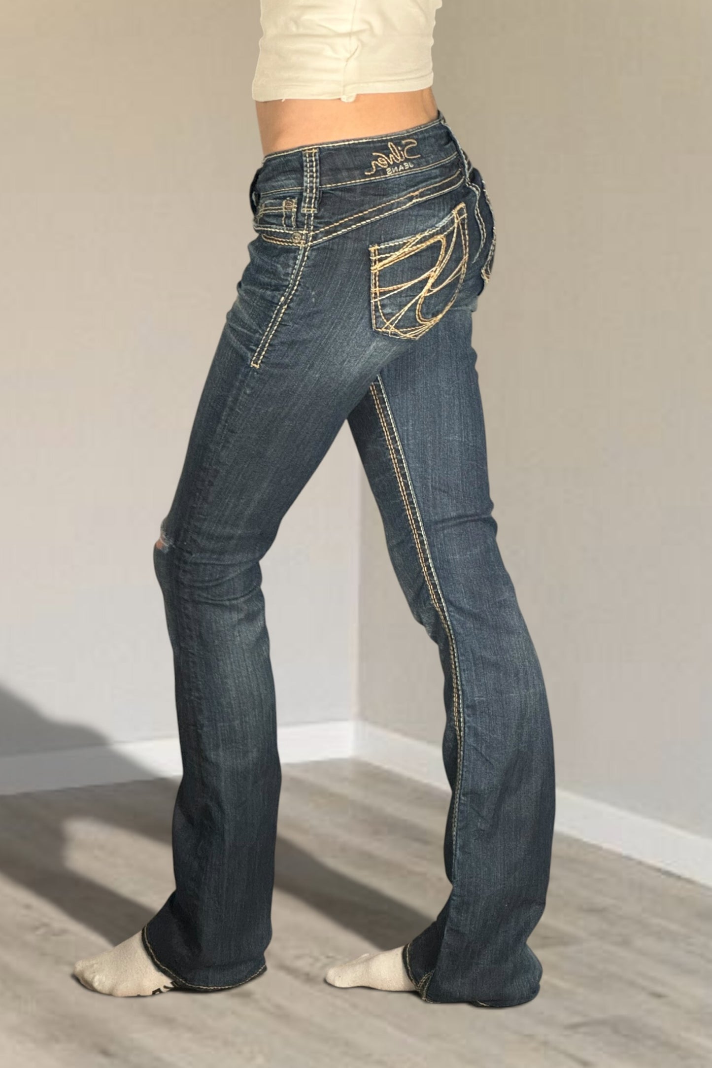 Lågmidjade jeans stl: XS