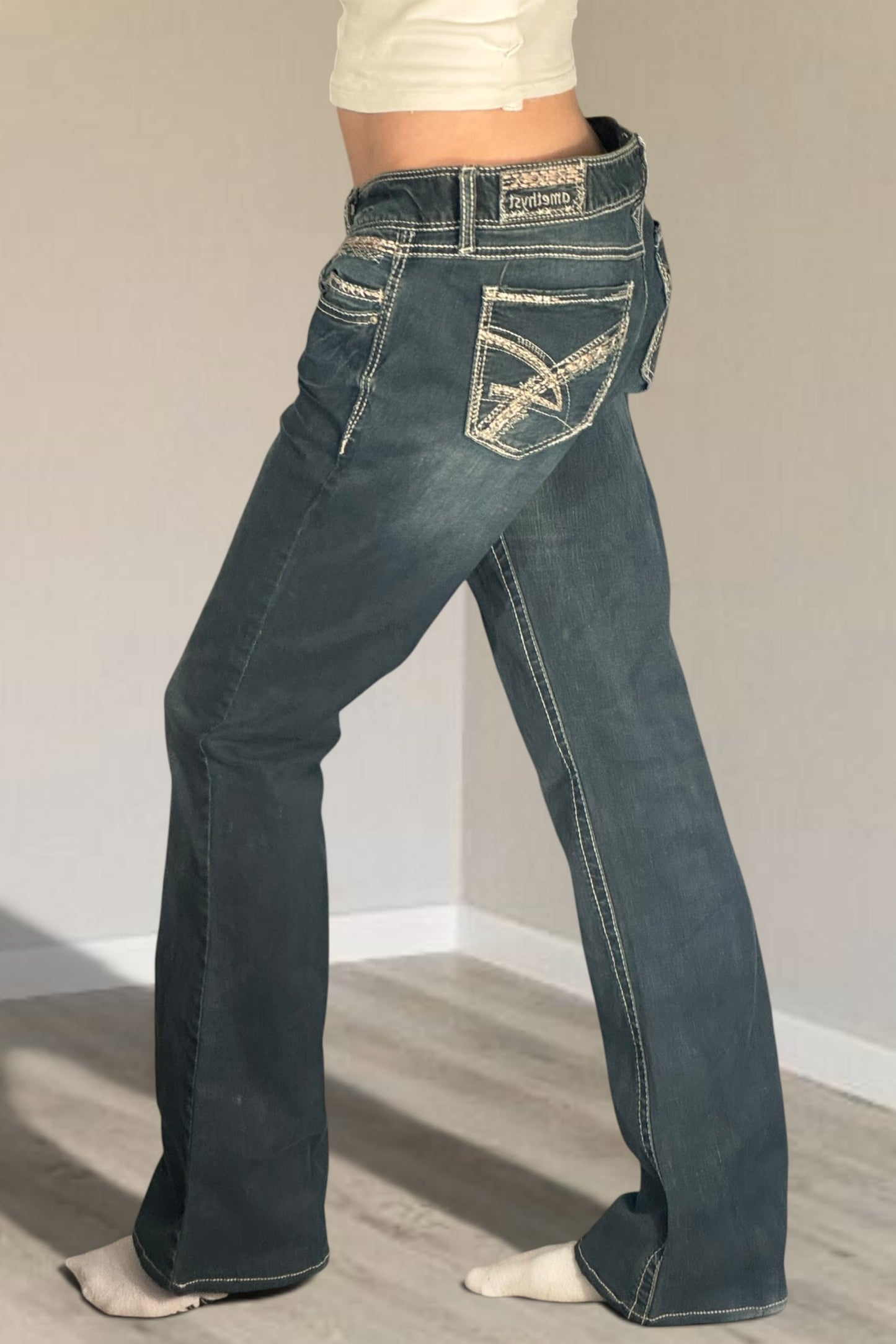 Lågmidjade jeans stl: M