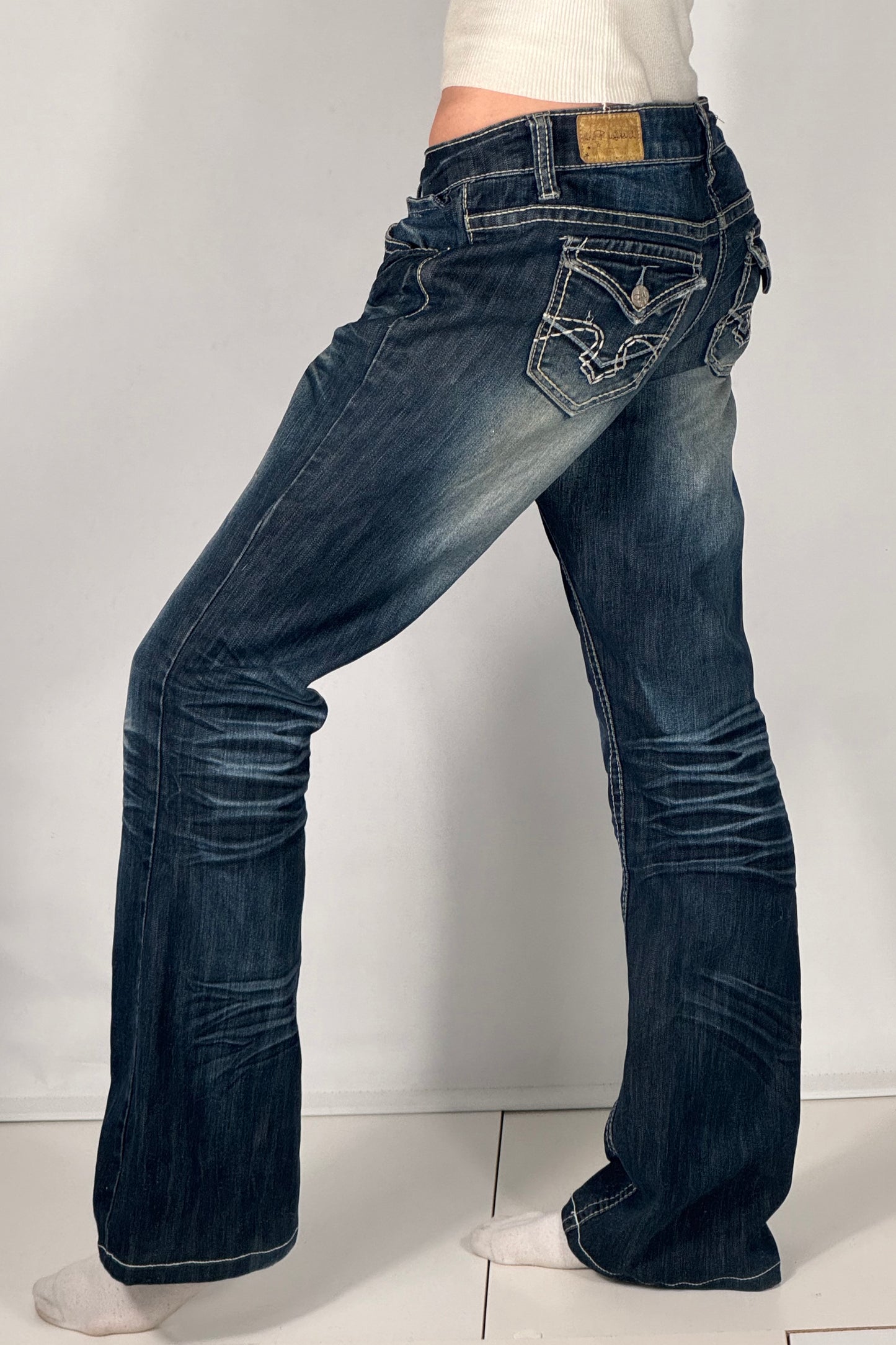 Lavtaljede jeans str: S/M