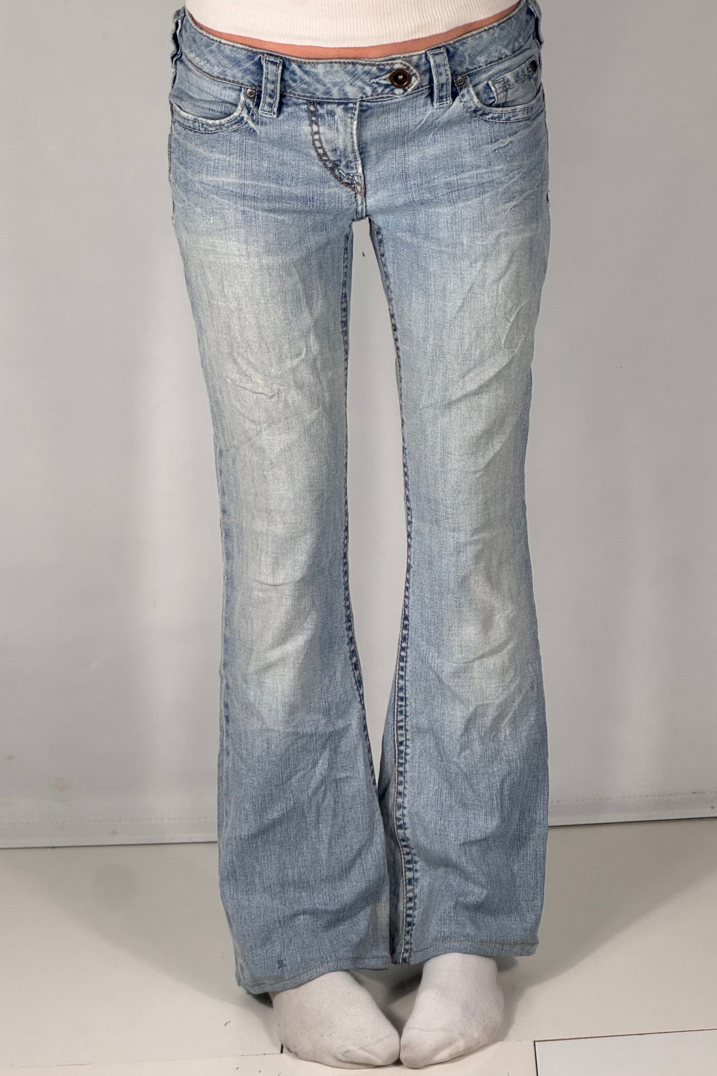 Lavtaljede jeans str: S