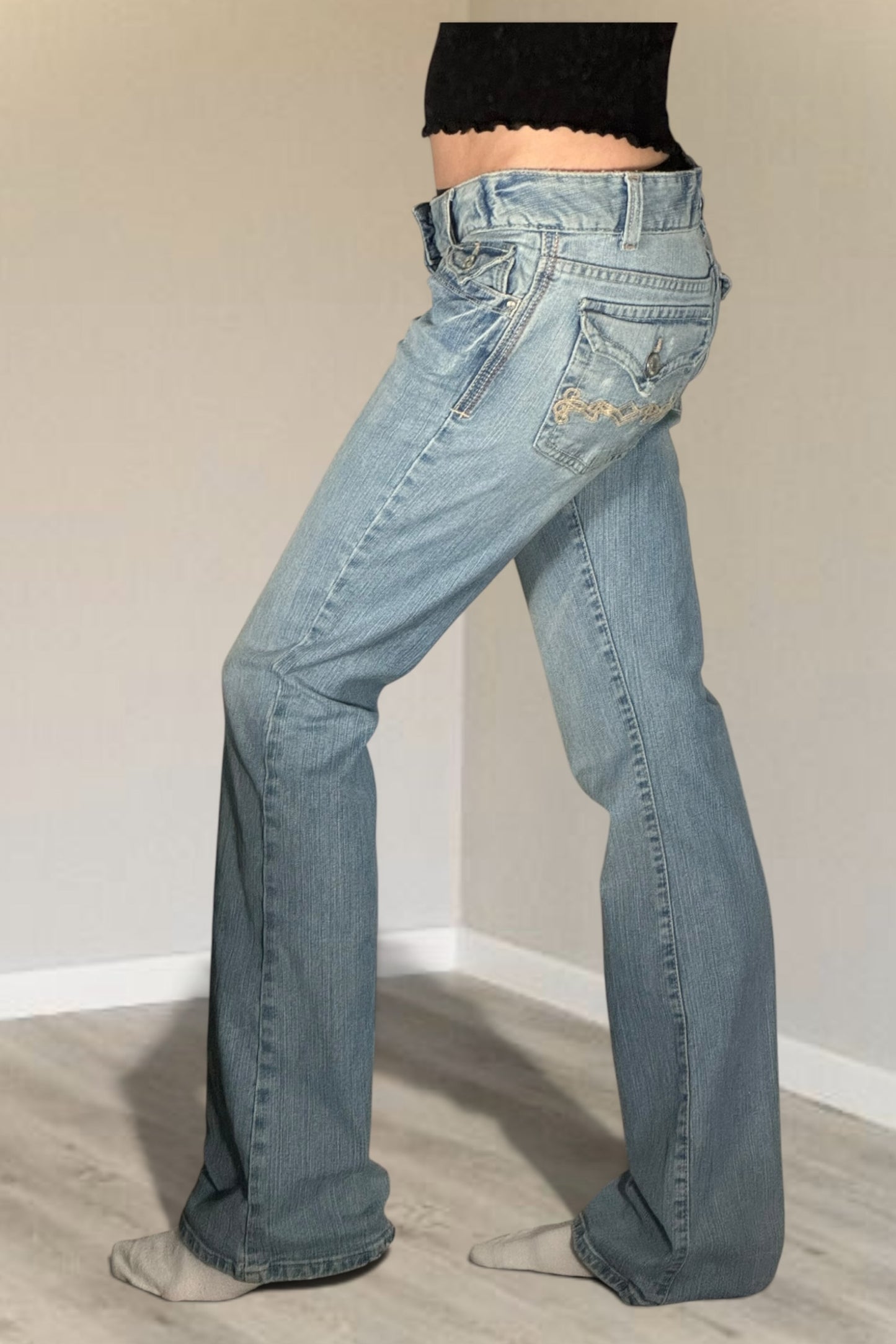 Lågmidjade jeans stl: S