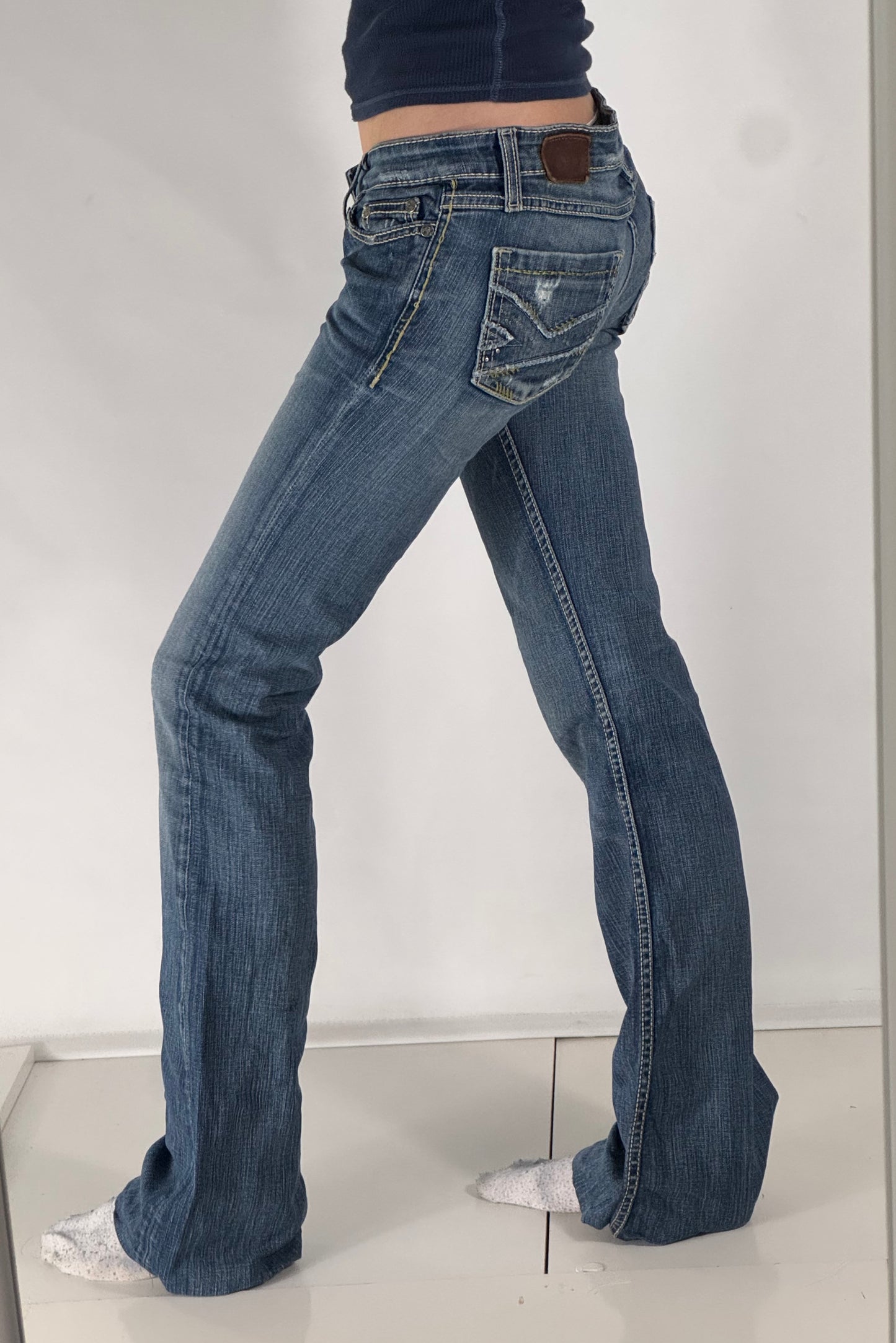 Lågmidjade jeans stl: S