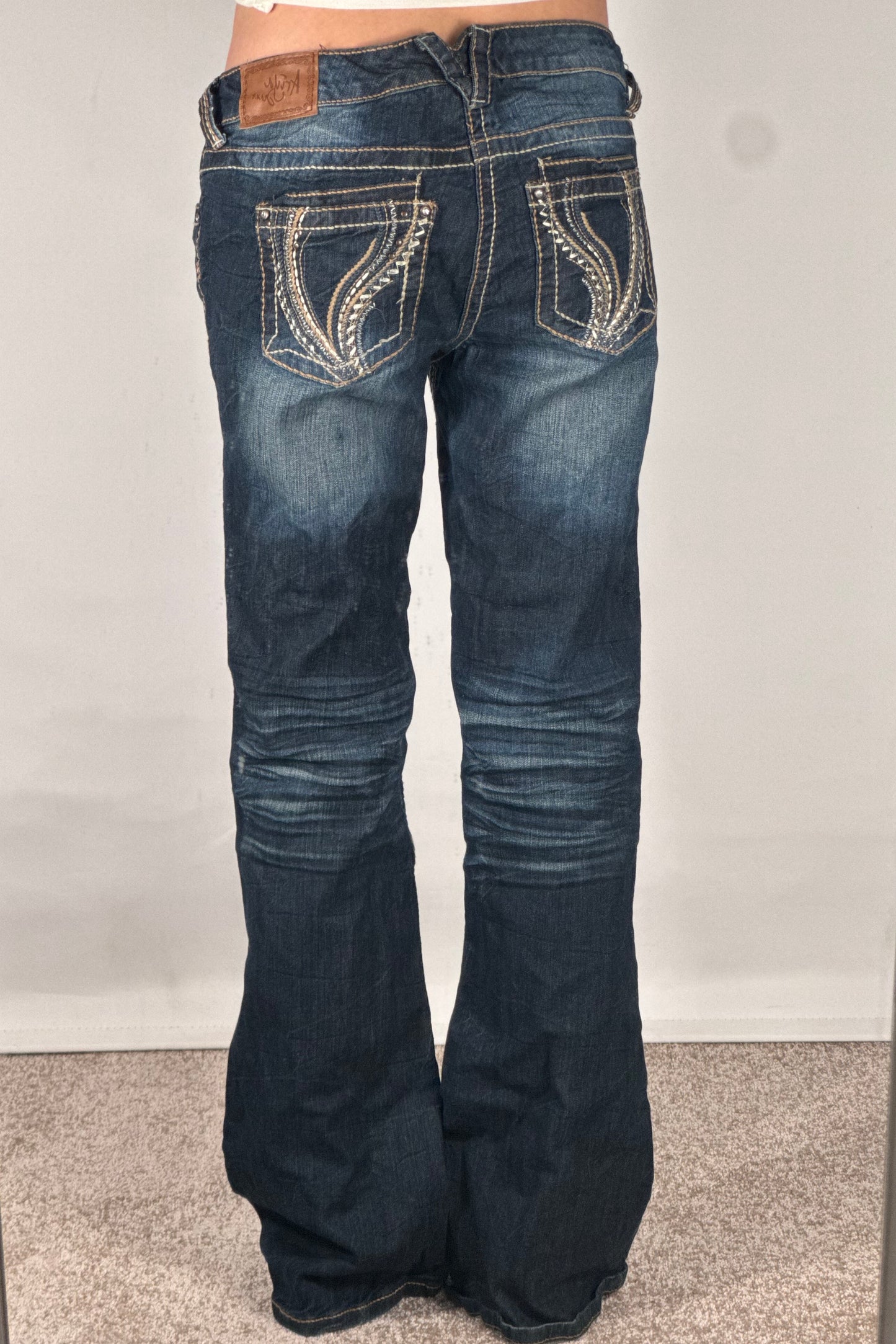 Lavtaljede jeans str: M