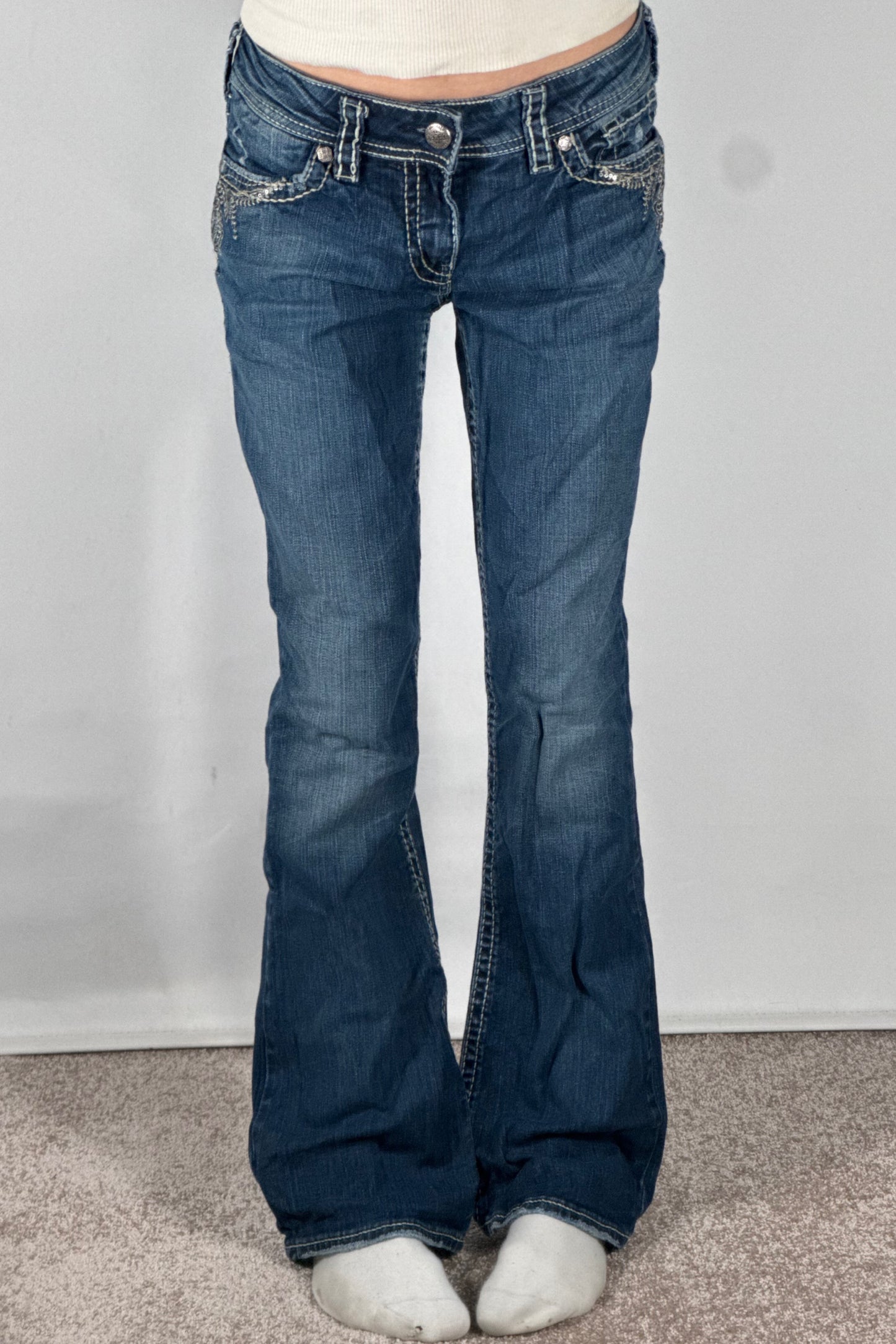 Lågmidjade jeans stl: S