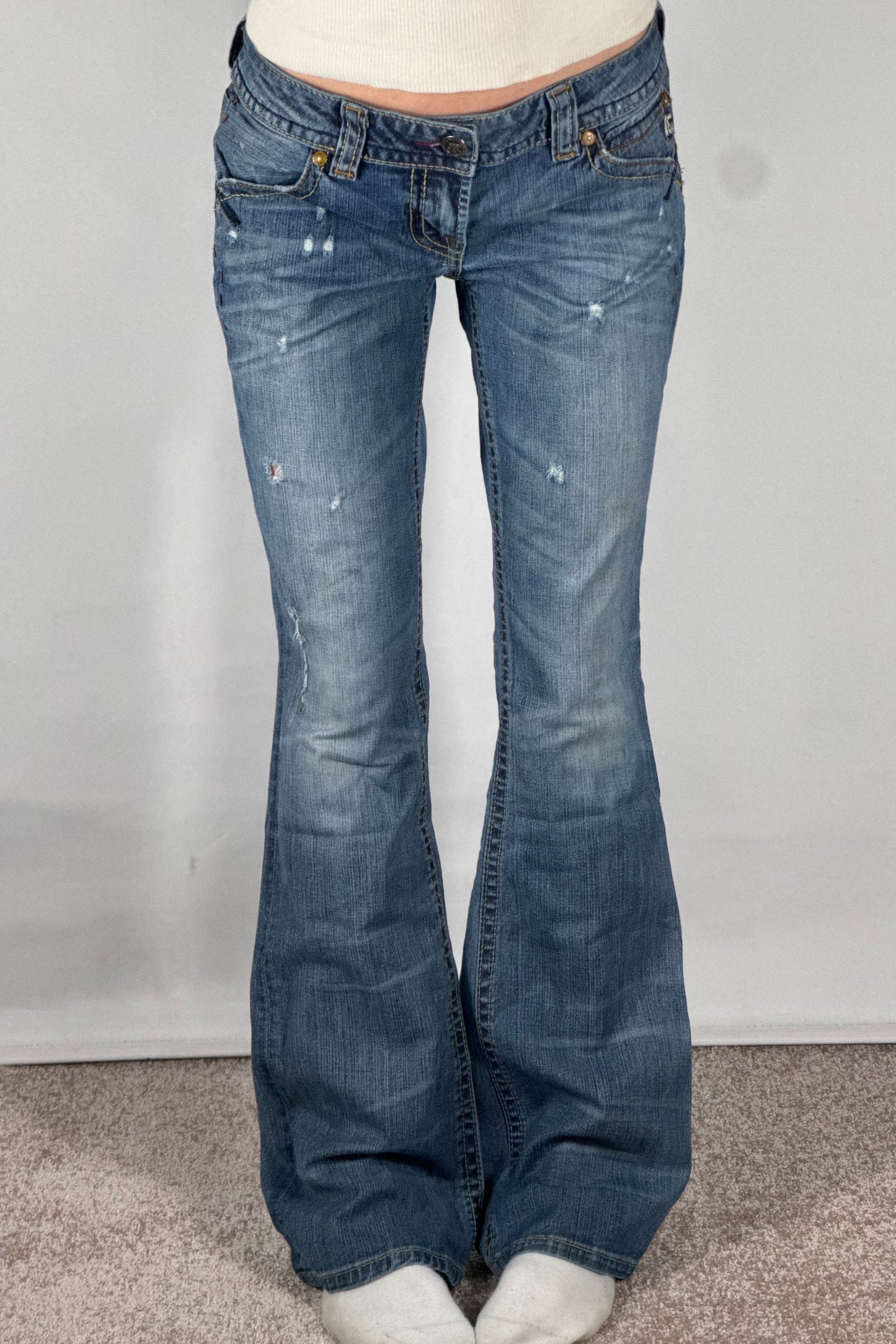 Lågmidjade jeans stl: S
