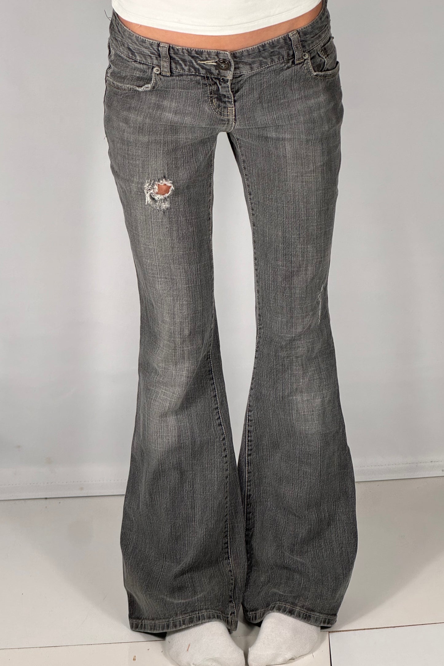 Lavtaljede jeans str: S