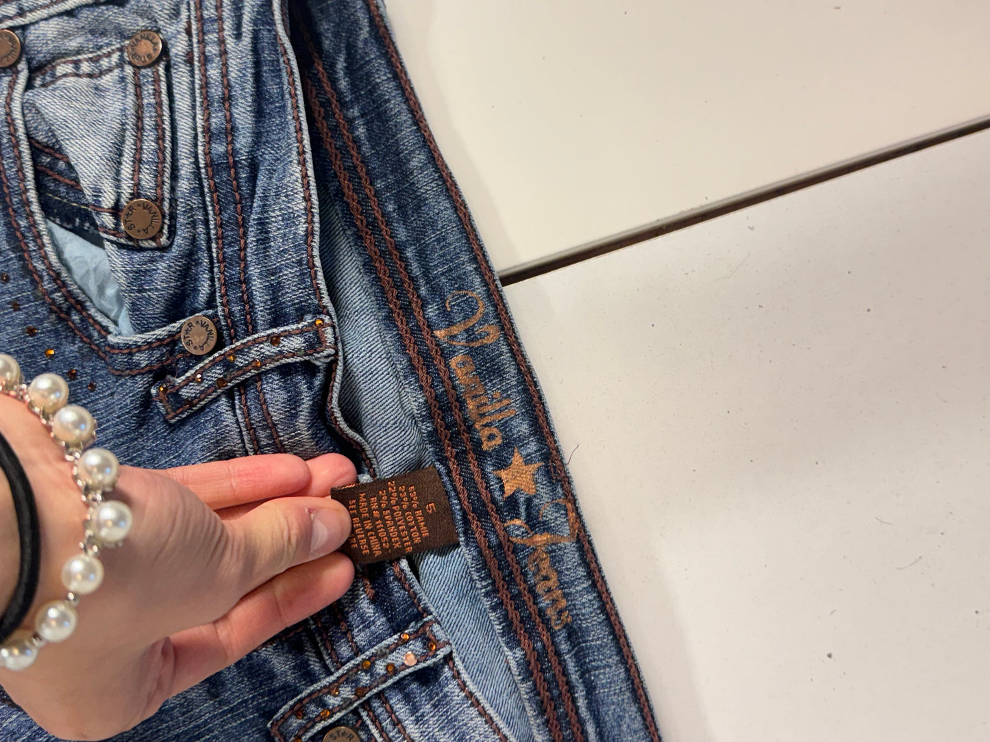 Lågmidjade jeans stl: XS