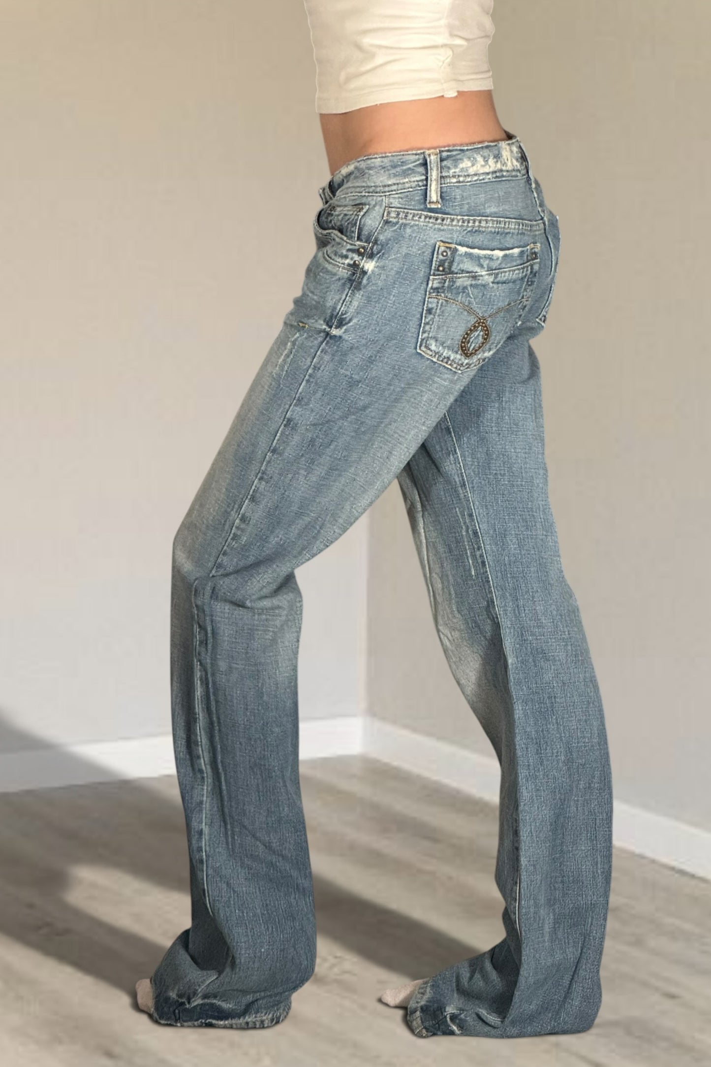 Lågmidjade jeans stl: XS