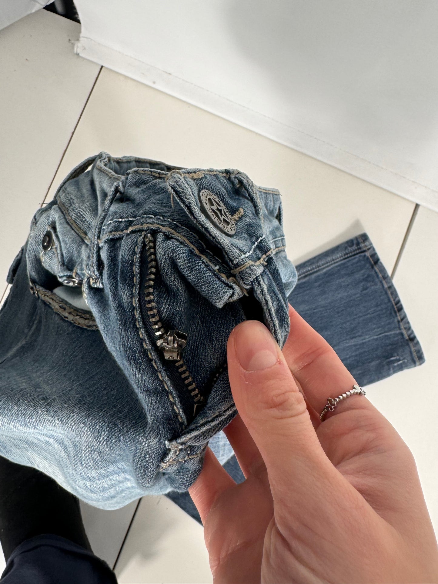 Lågmidjade jeans stl: XXS