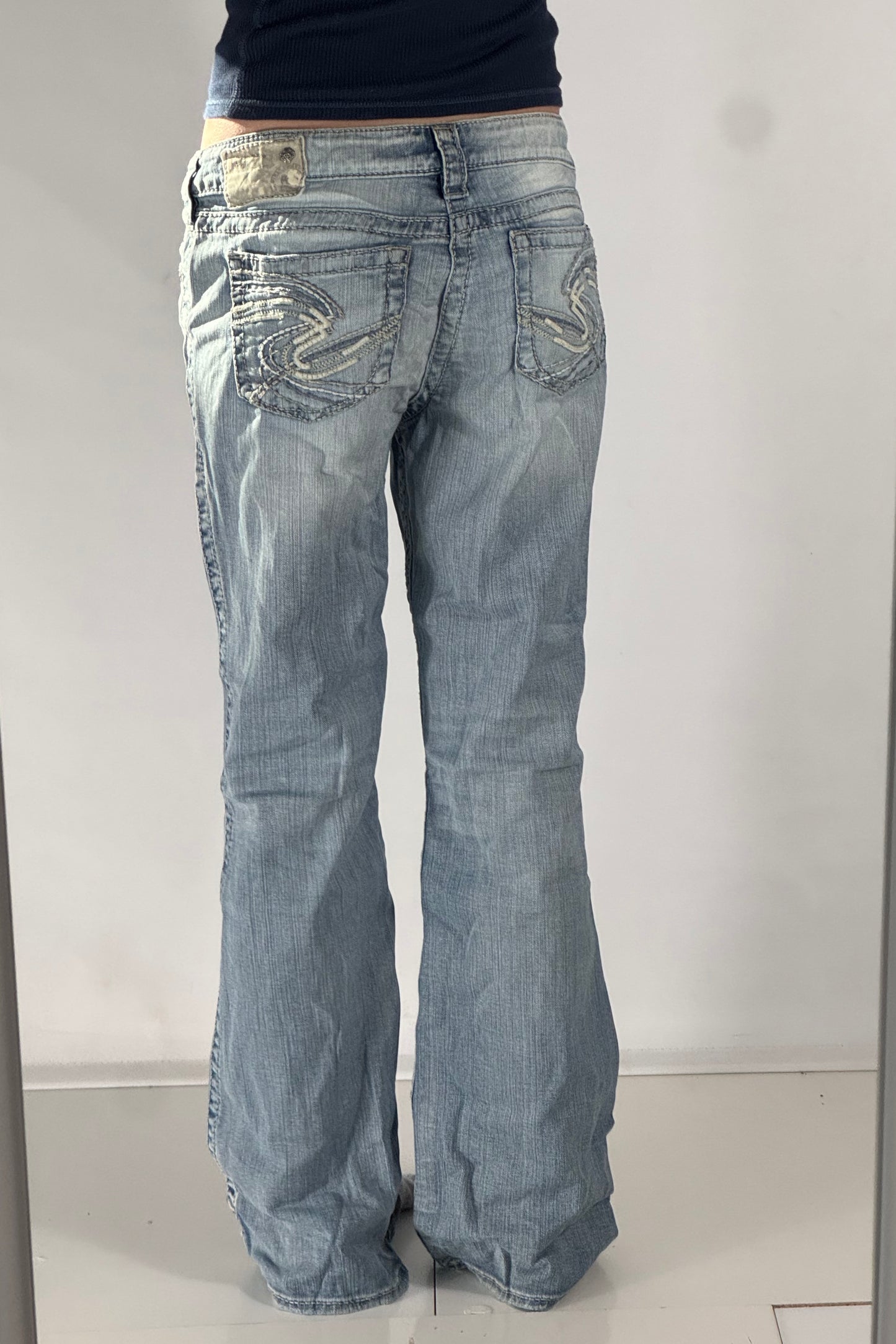 Lågmidjade jeans stl: S