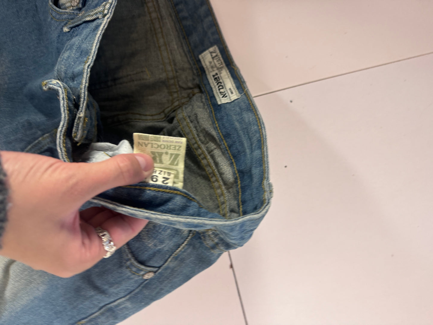 Lågmidjade jeans stl: S