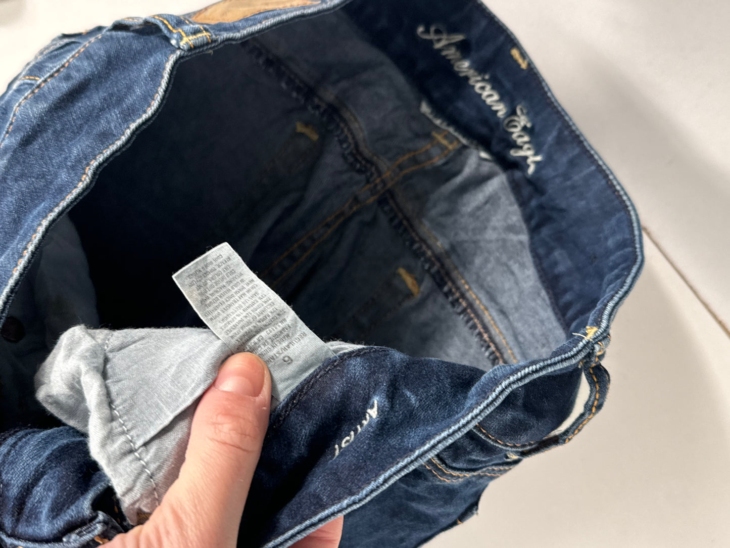 Lavtaljede jeans str: S